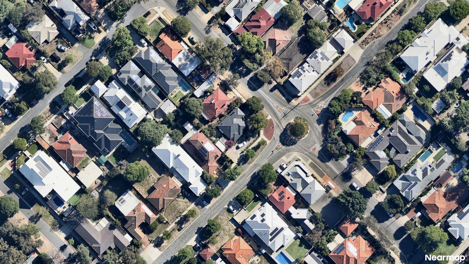 Vertical aerial view