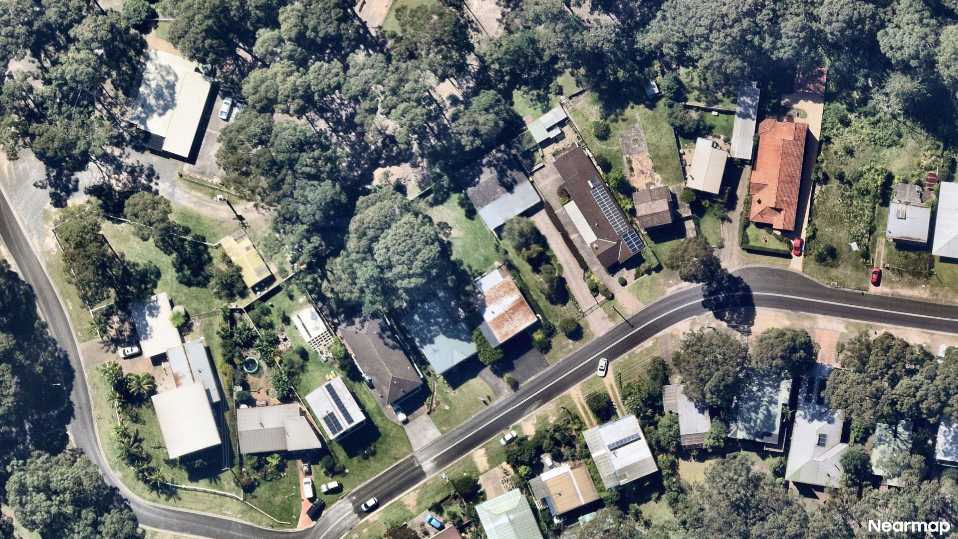 Vertical aerial view
