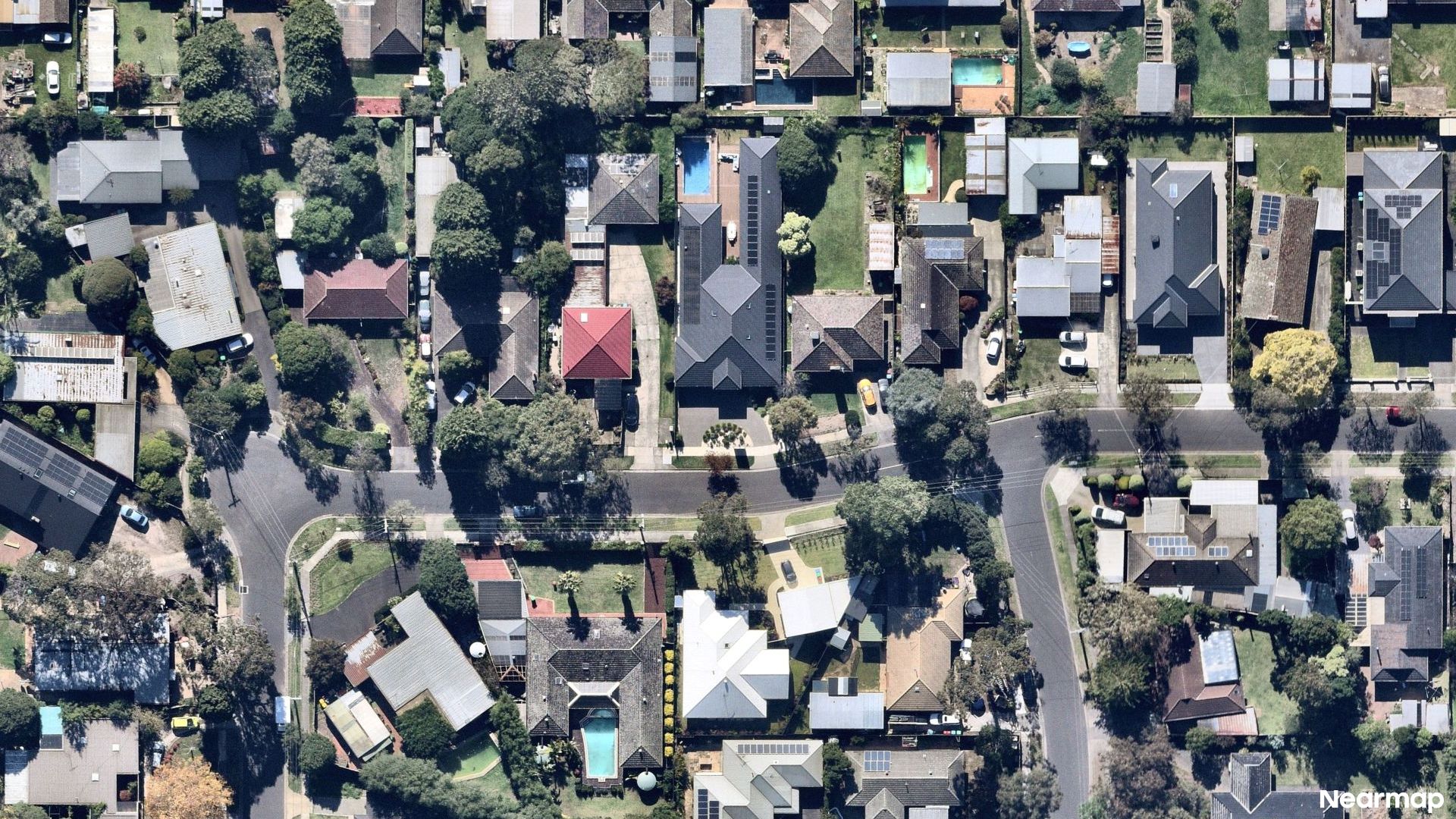 Vertical aerial view