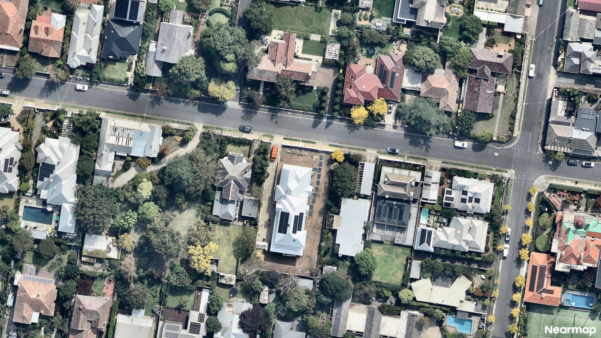Vertical aerial view