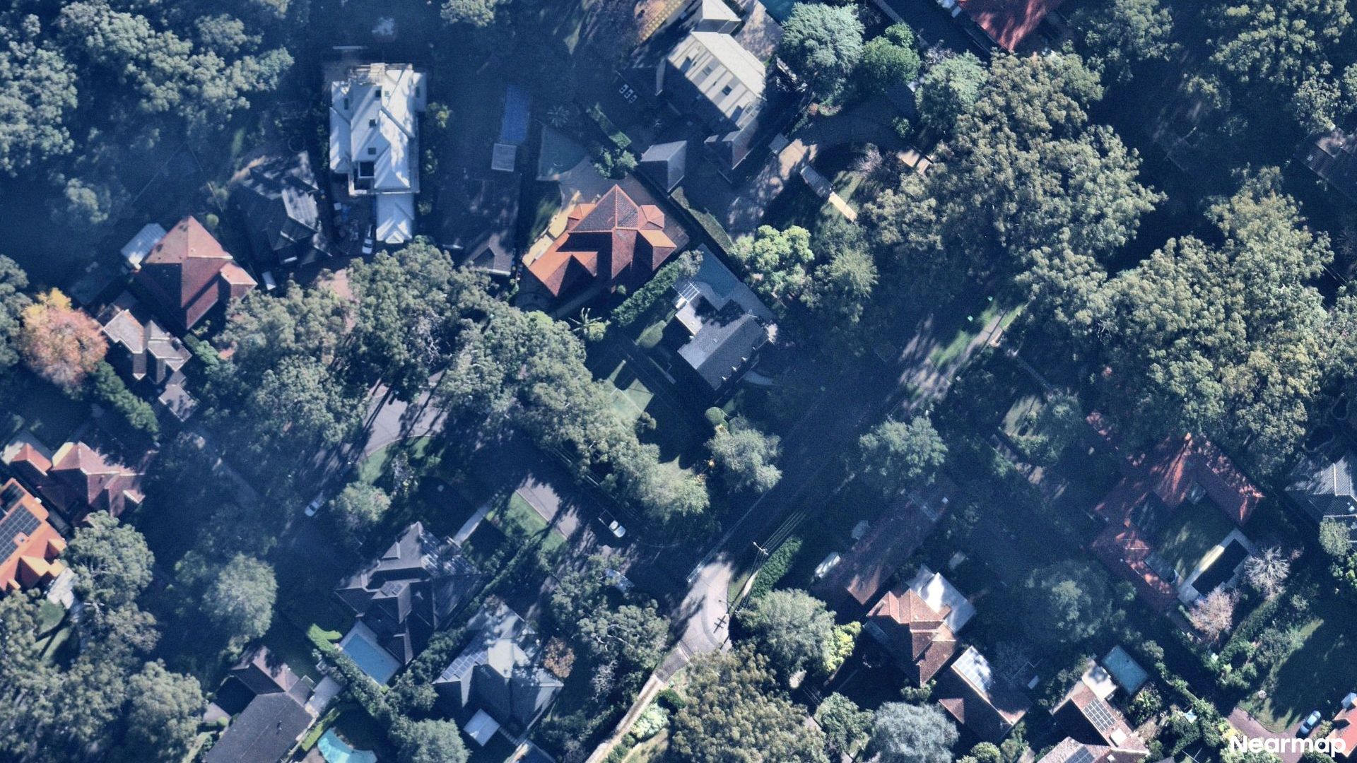 Vertical aerial view
