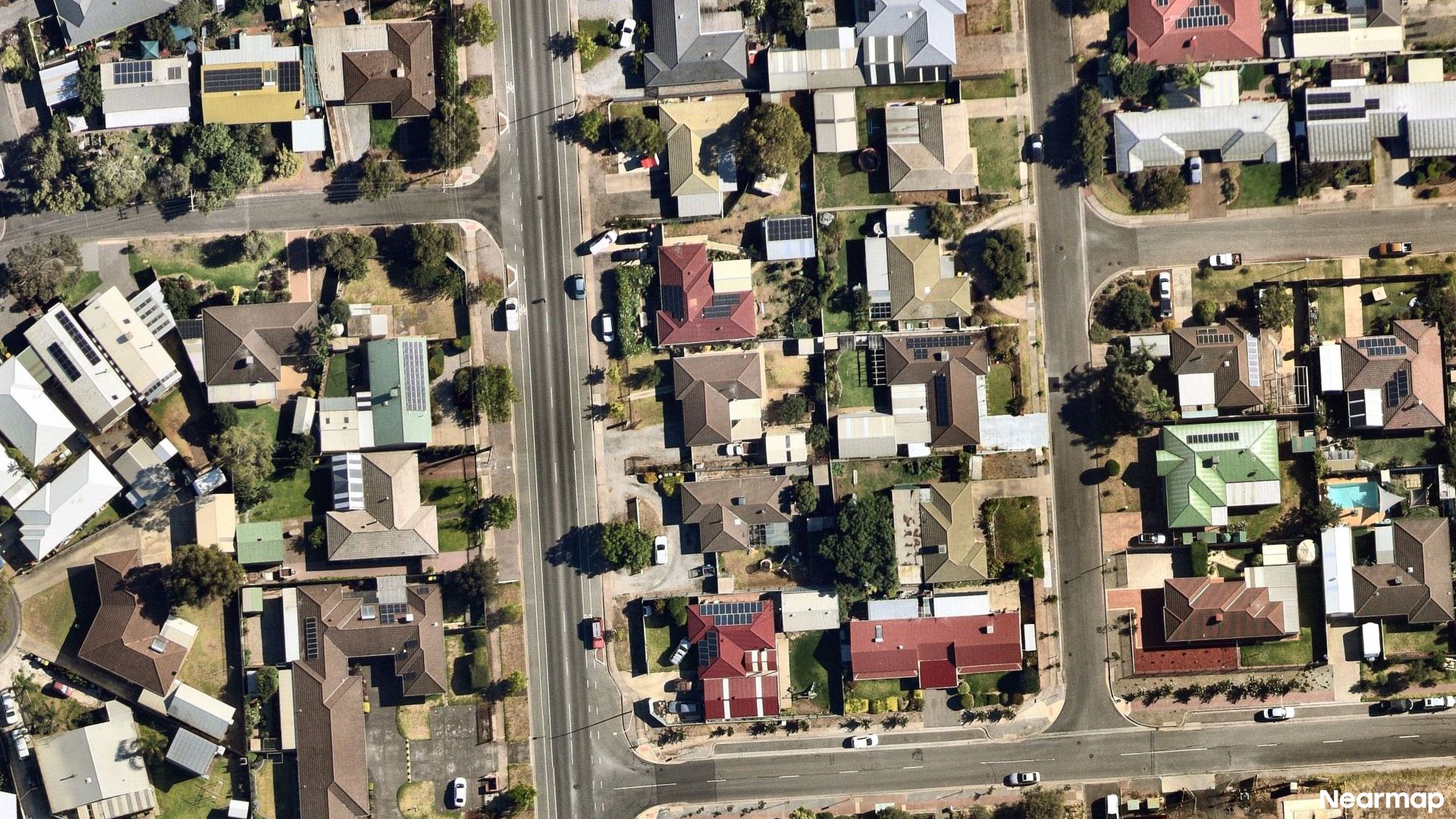 Vertical aerial view