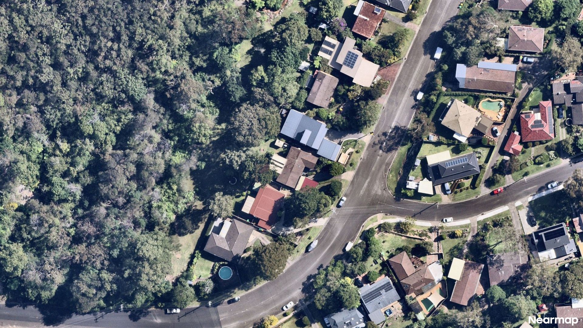 Vertical aerial view