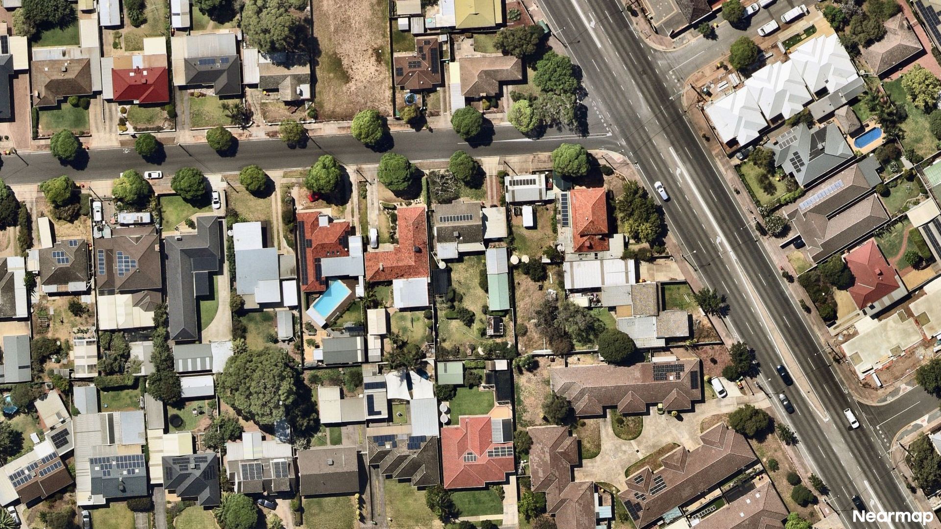 Vertical aerial view