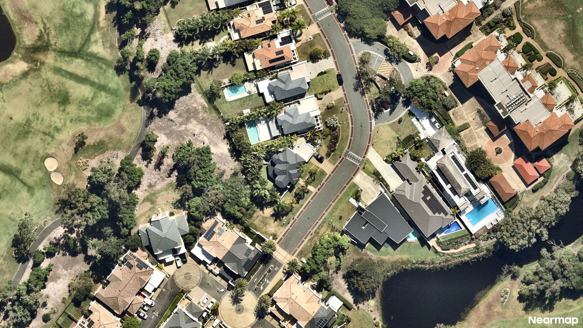 Vertical aerial view