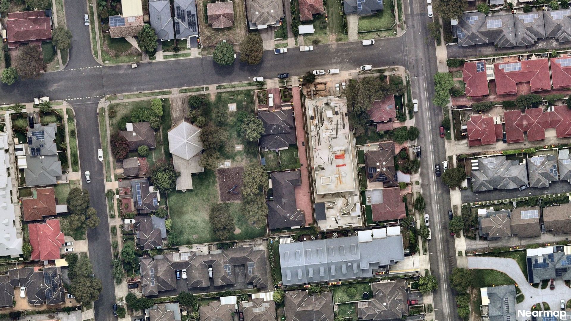 Vertical aerial view