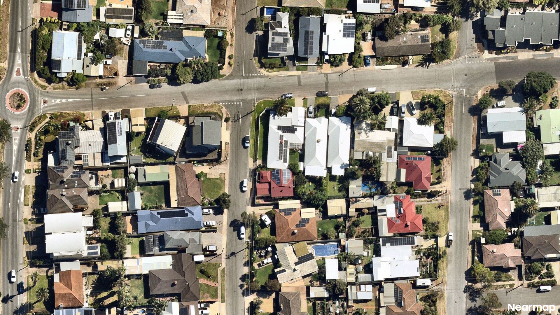 Vertical aerial view
