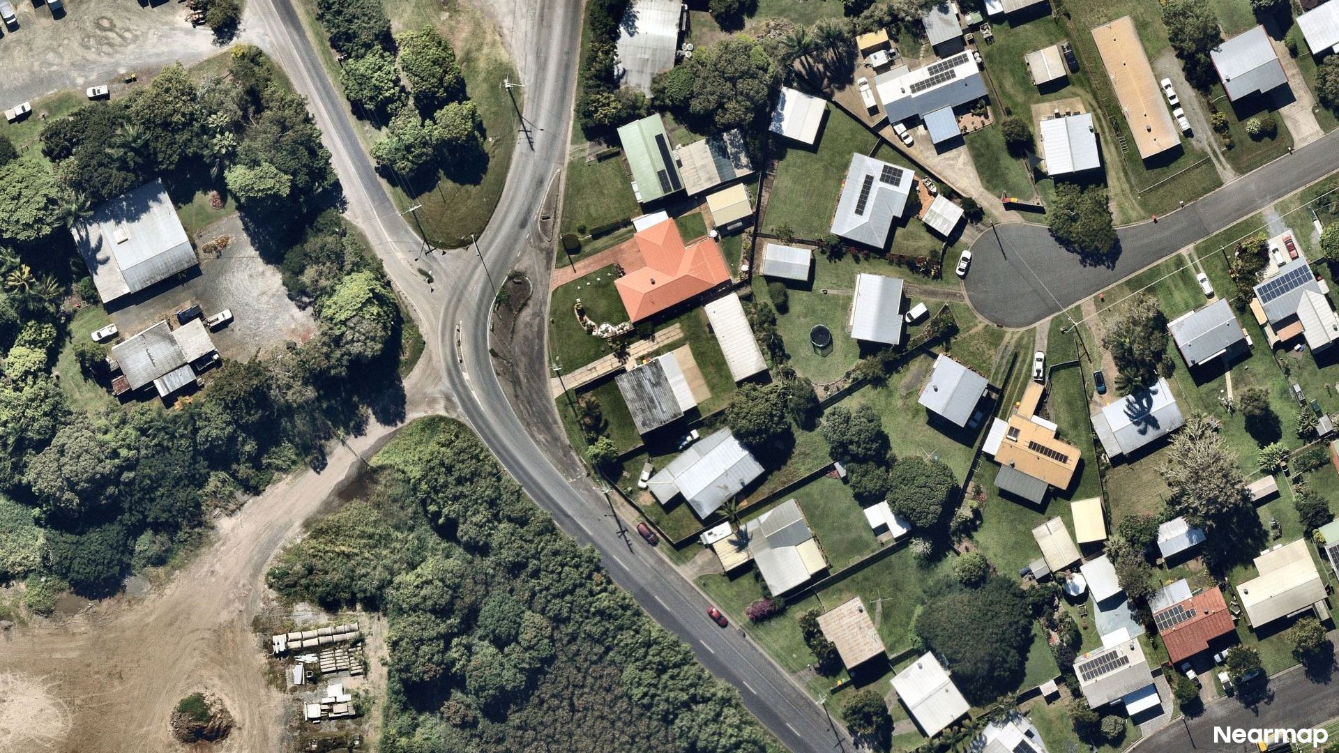 Vertical aerial view