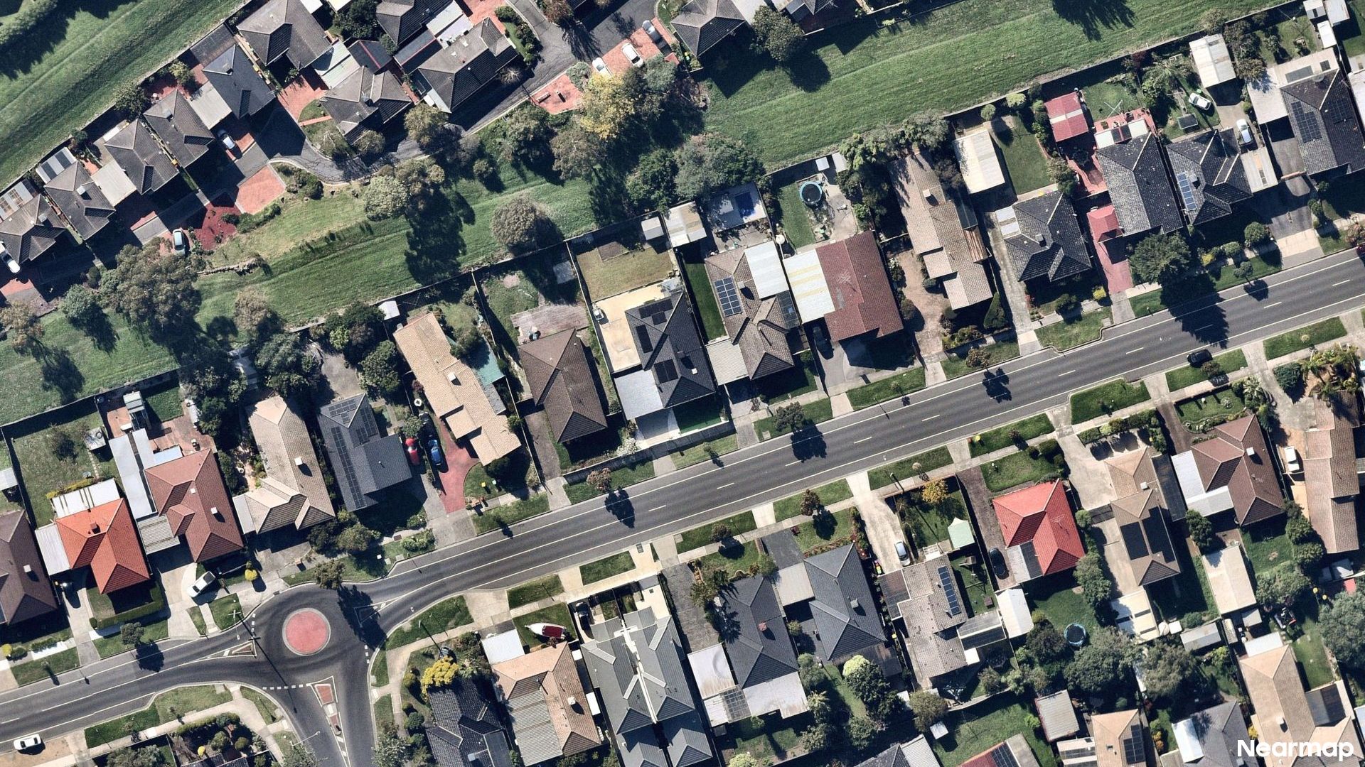 Vertical aerial view