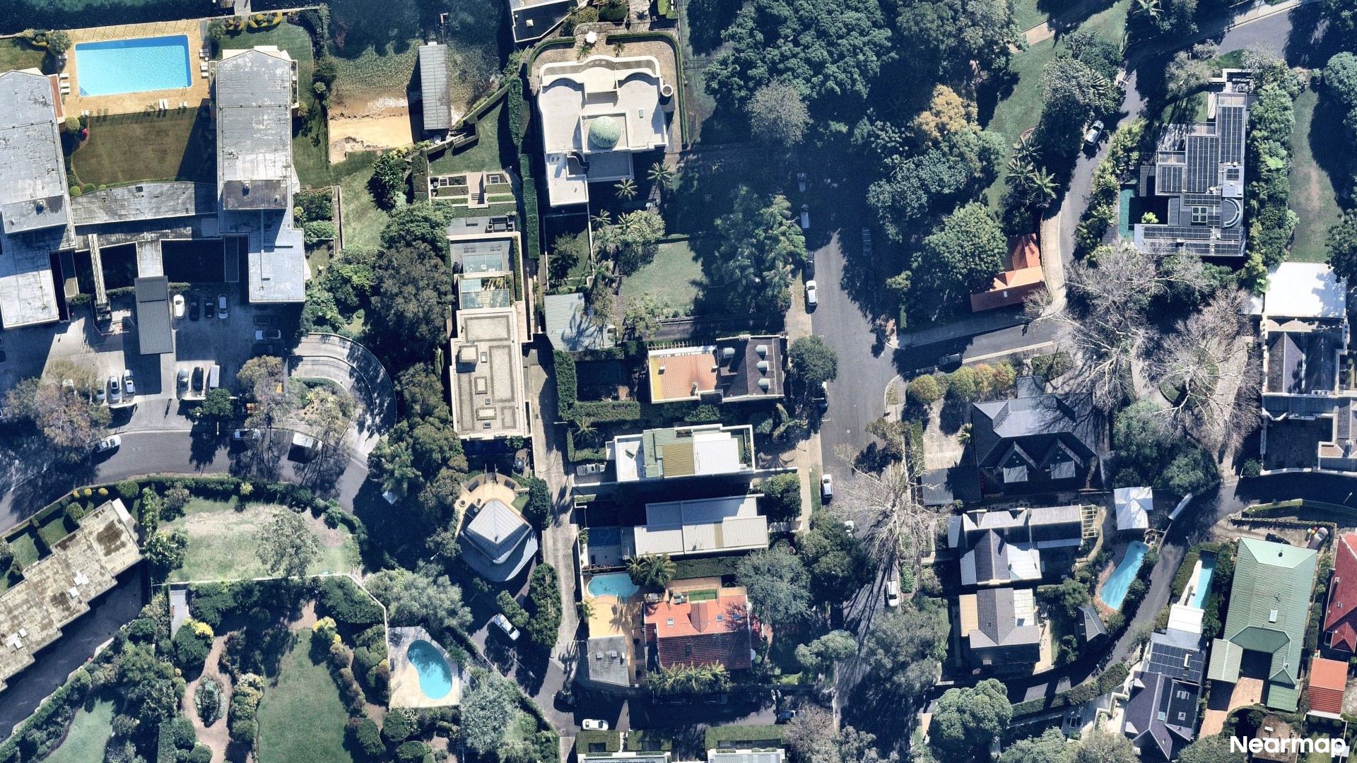 Vertical aerial view