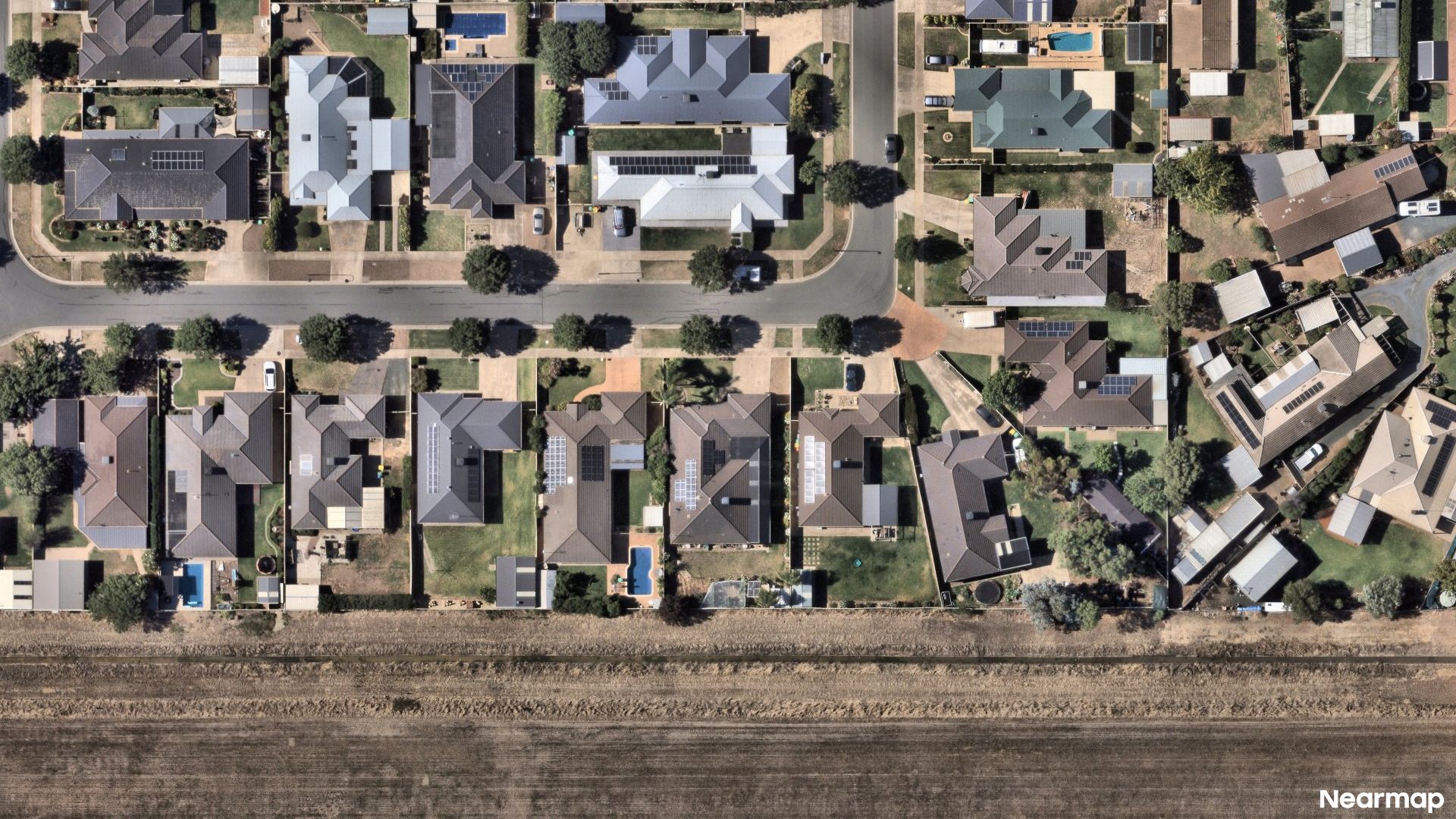 Vertical aerial view