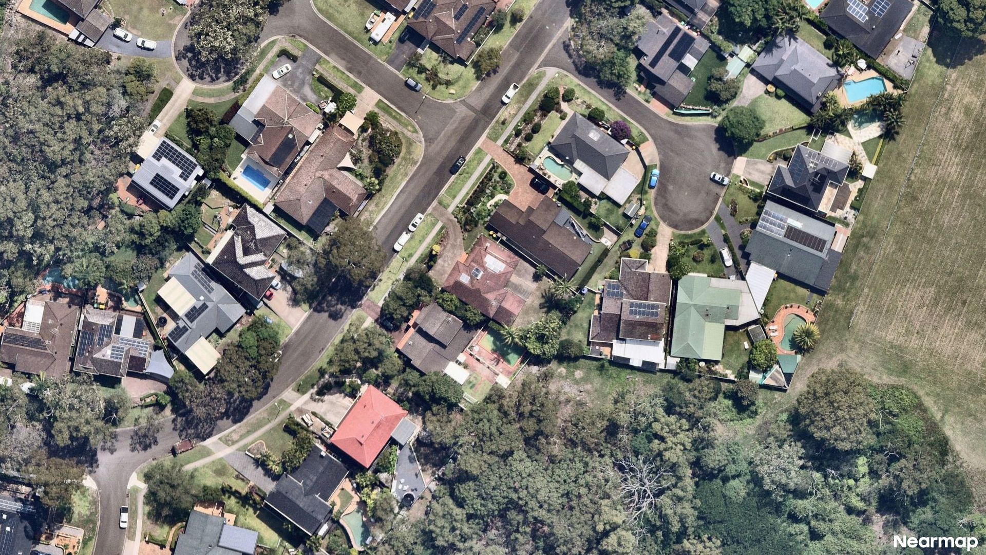 Vertical aerial view
