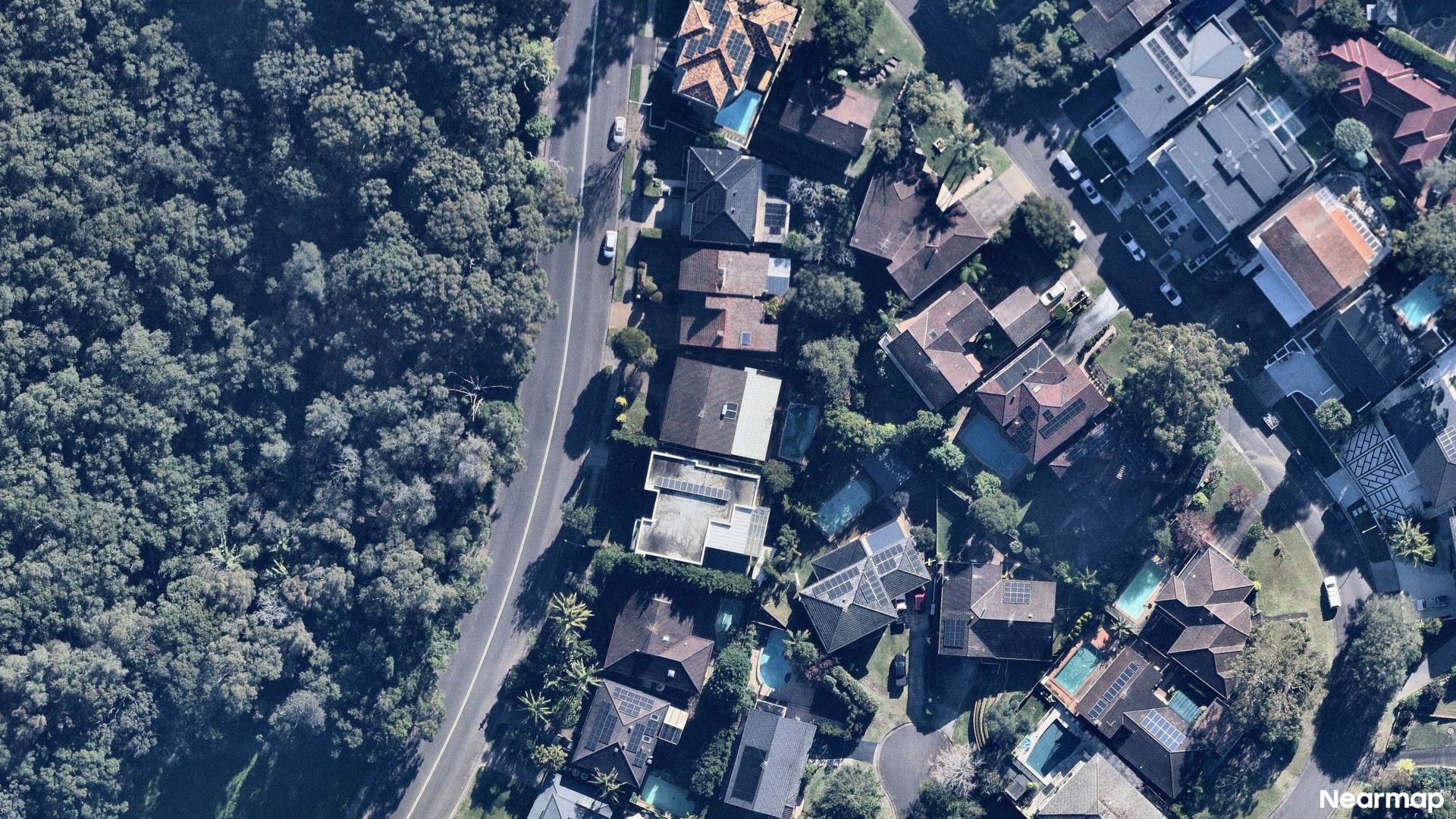 Vertical aerial view