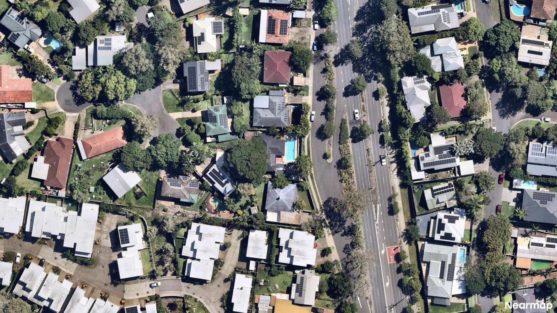 Vertical aerial view