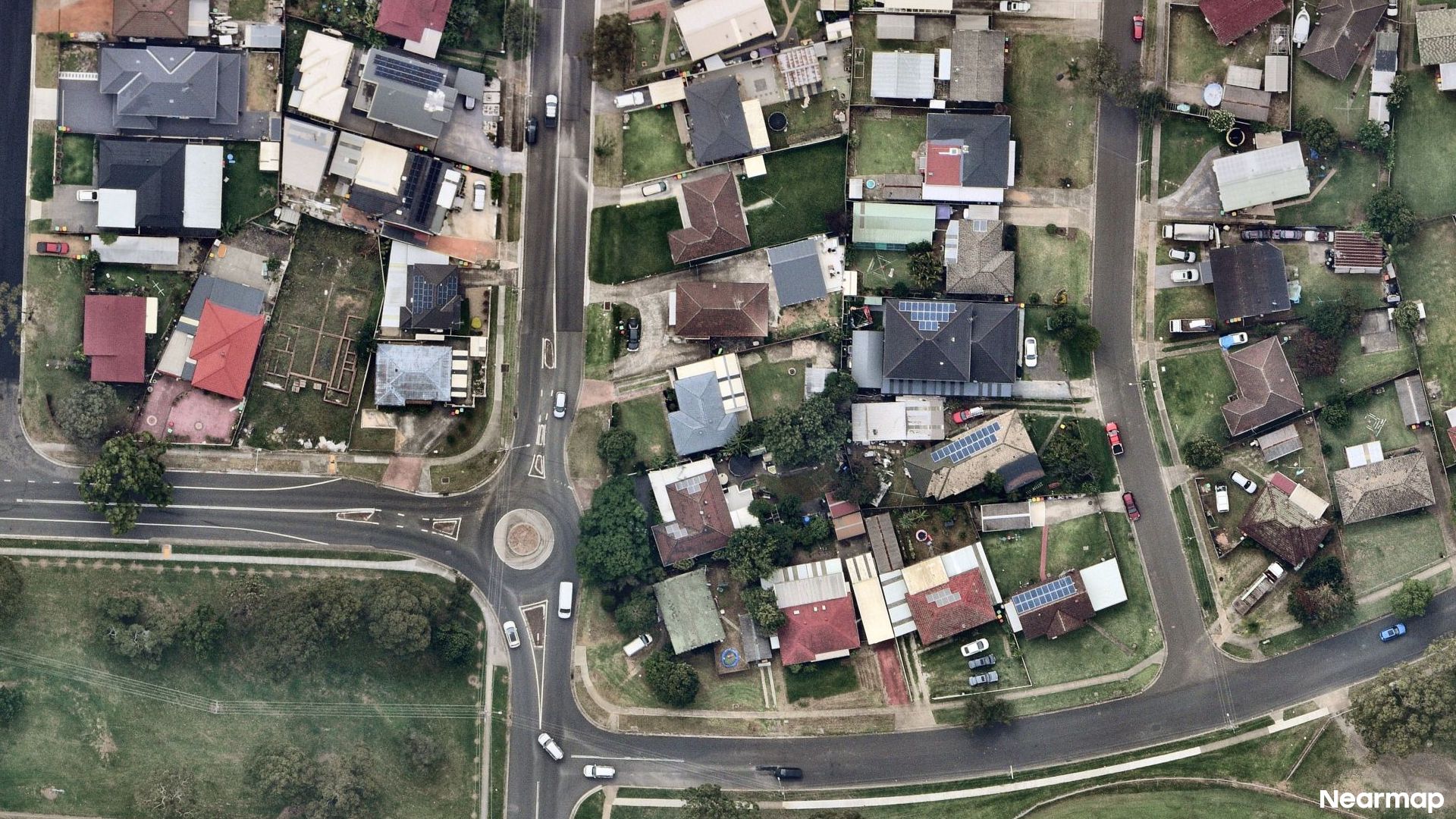 Vertical aerial view