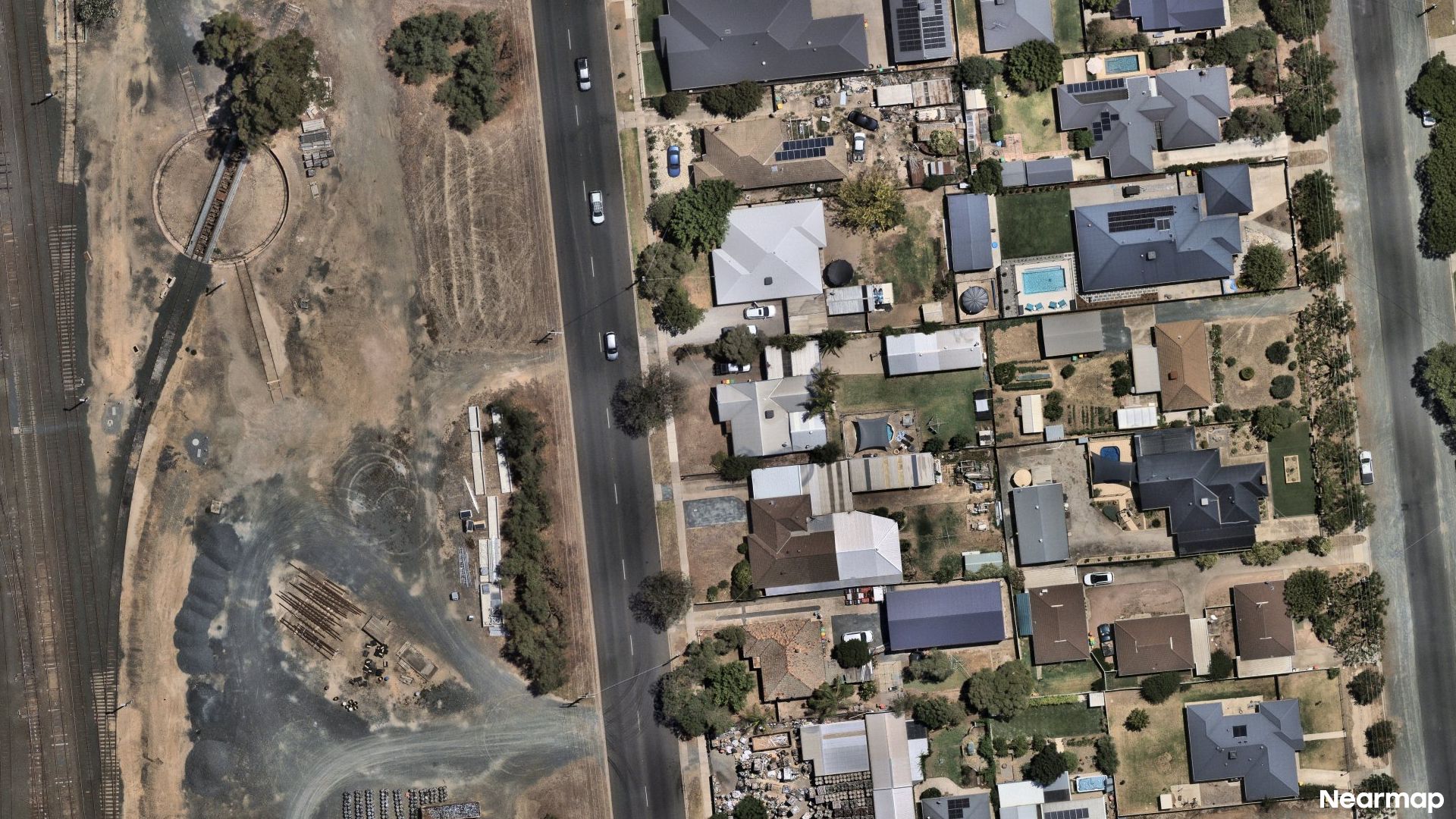Vertical aerial view