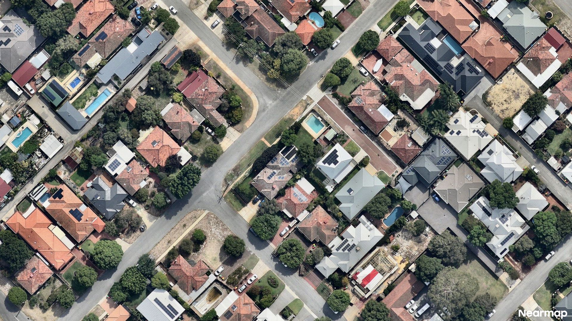 Vertical aerial view