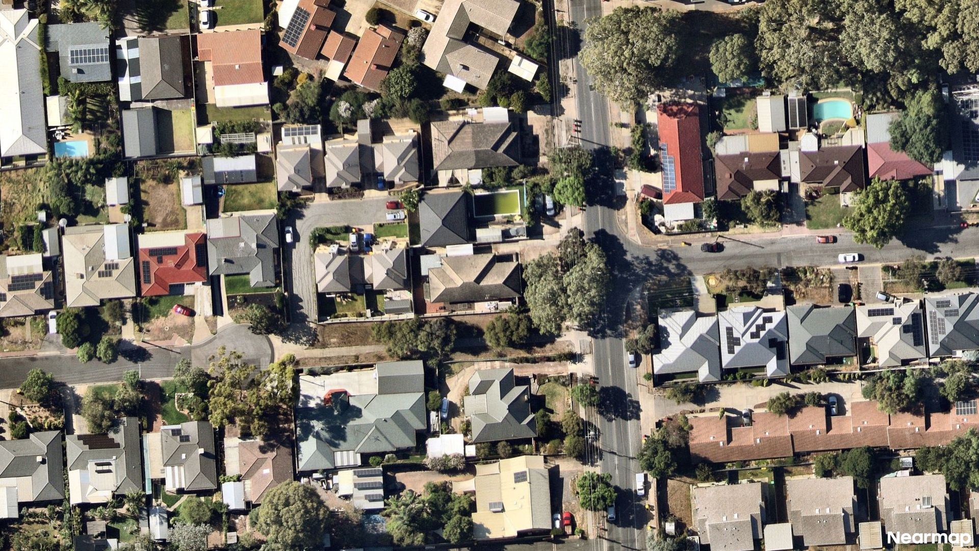 Vertical aerial view