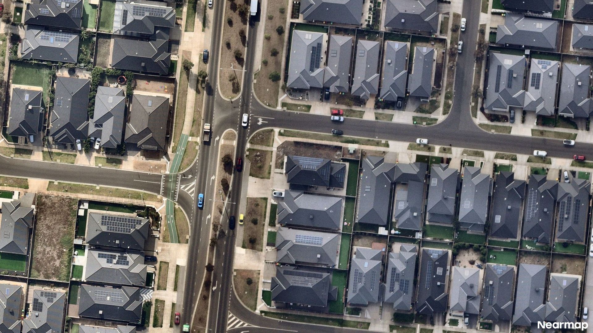 Vertical aerial view
