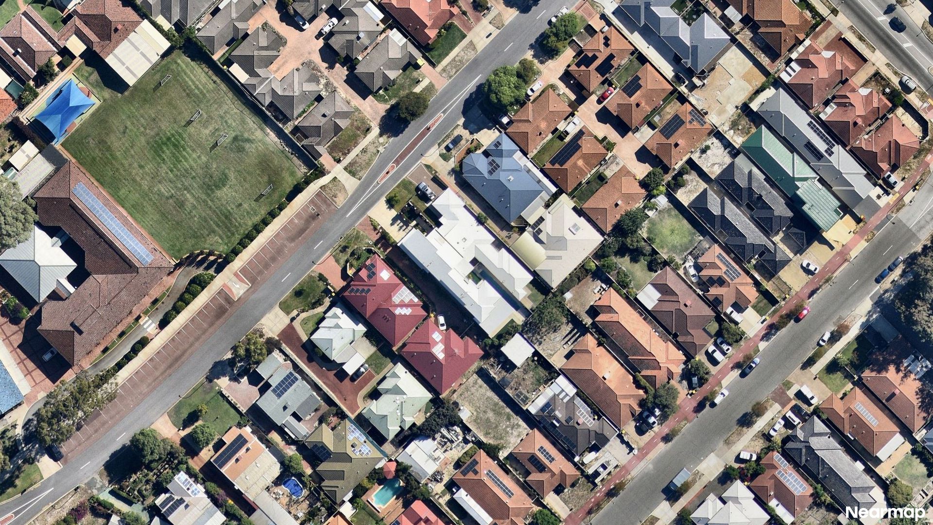 Vertical aerial view