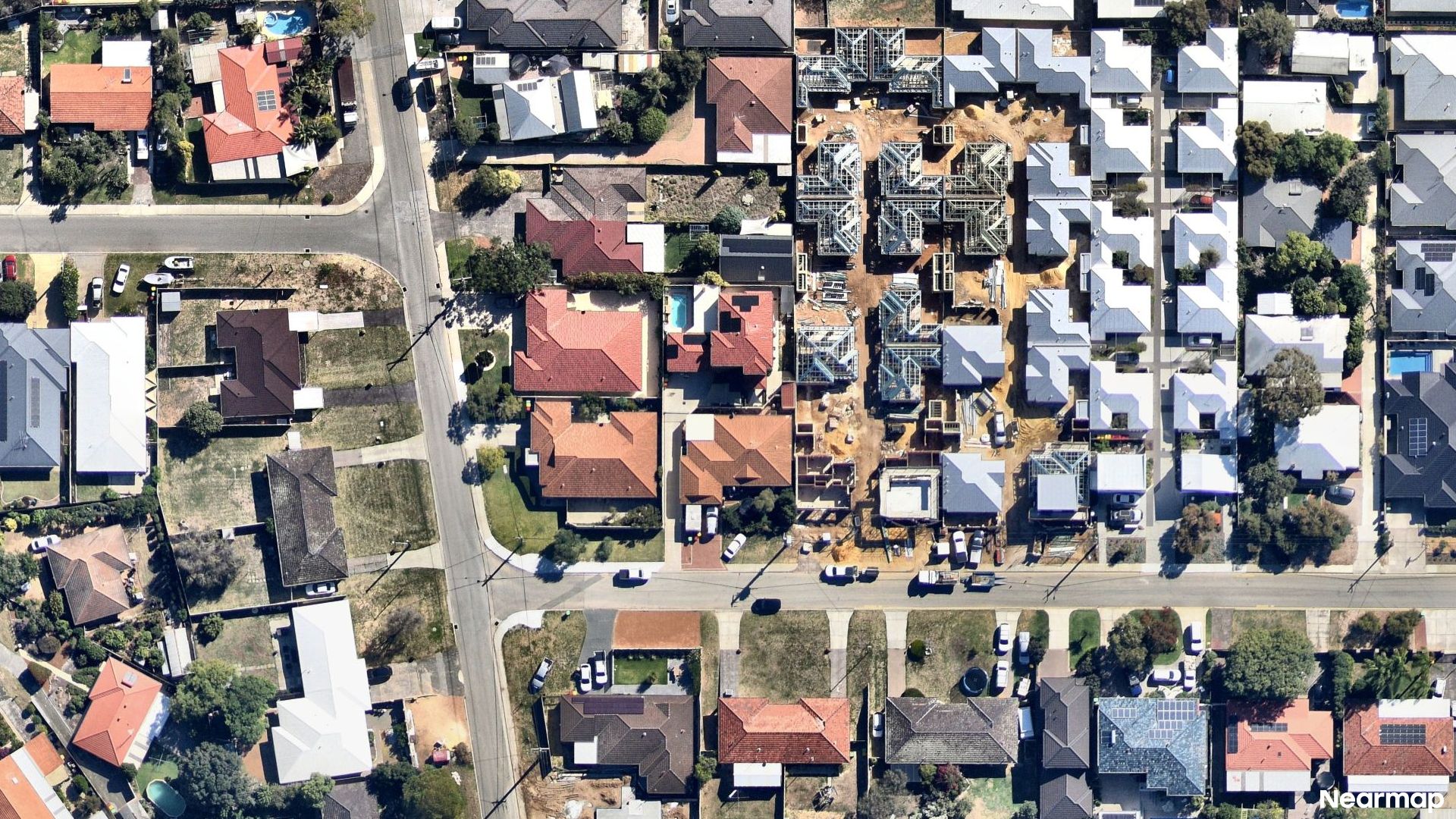 Vertical aerial view