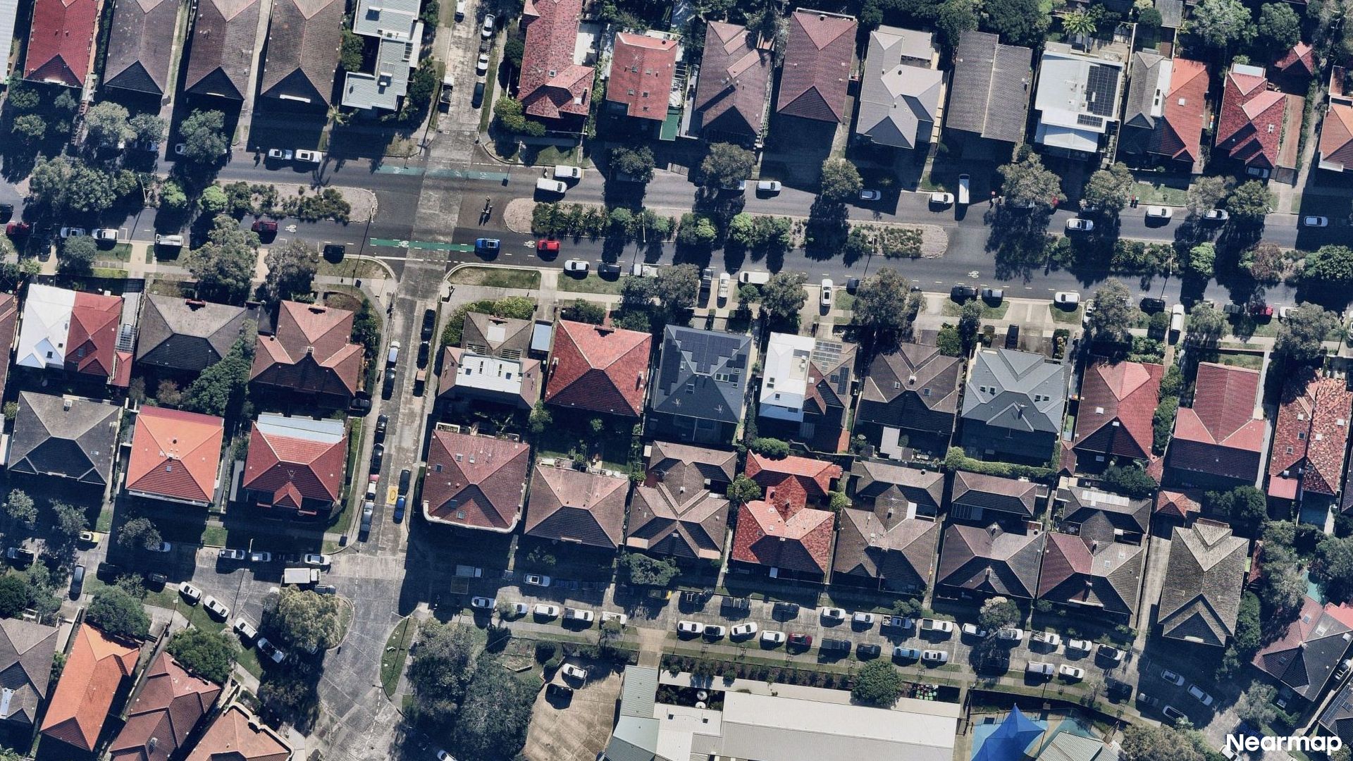 Vertical aerial view
