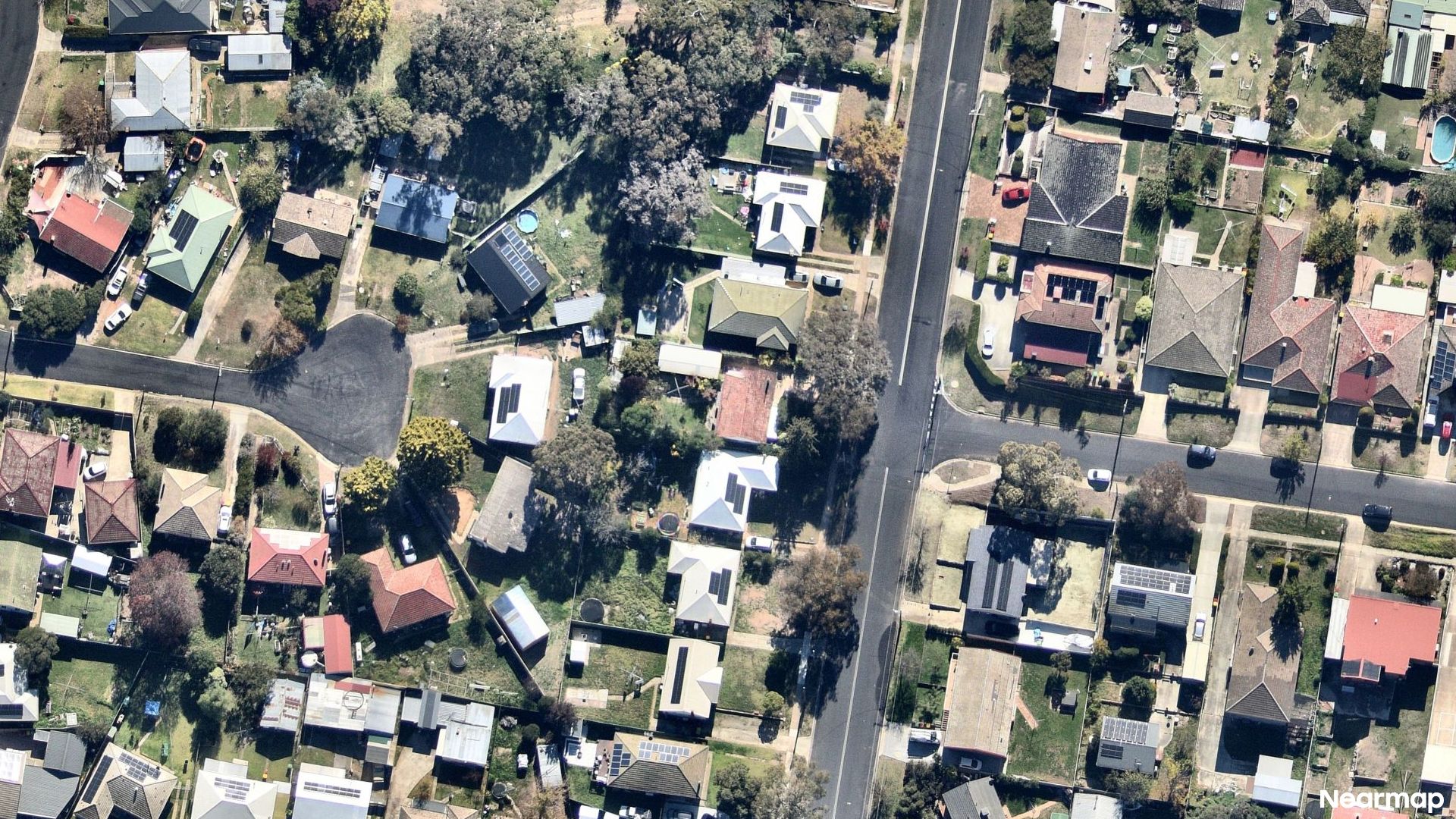 Vertical aerial view