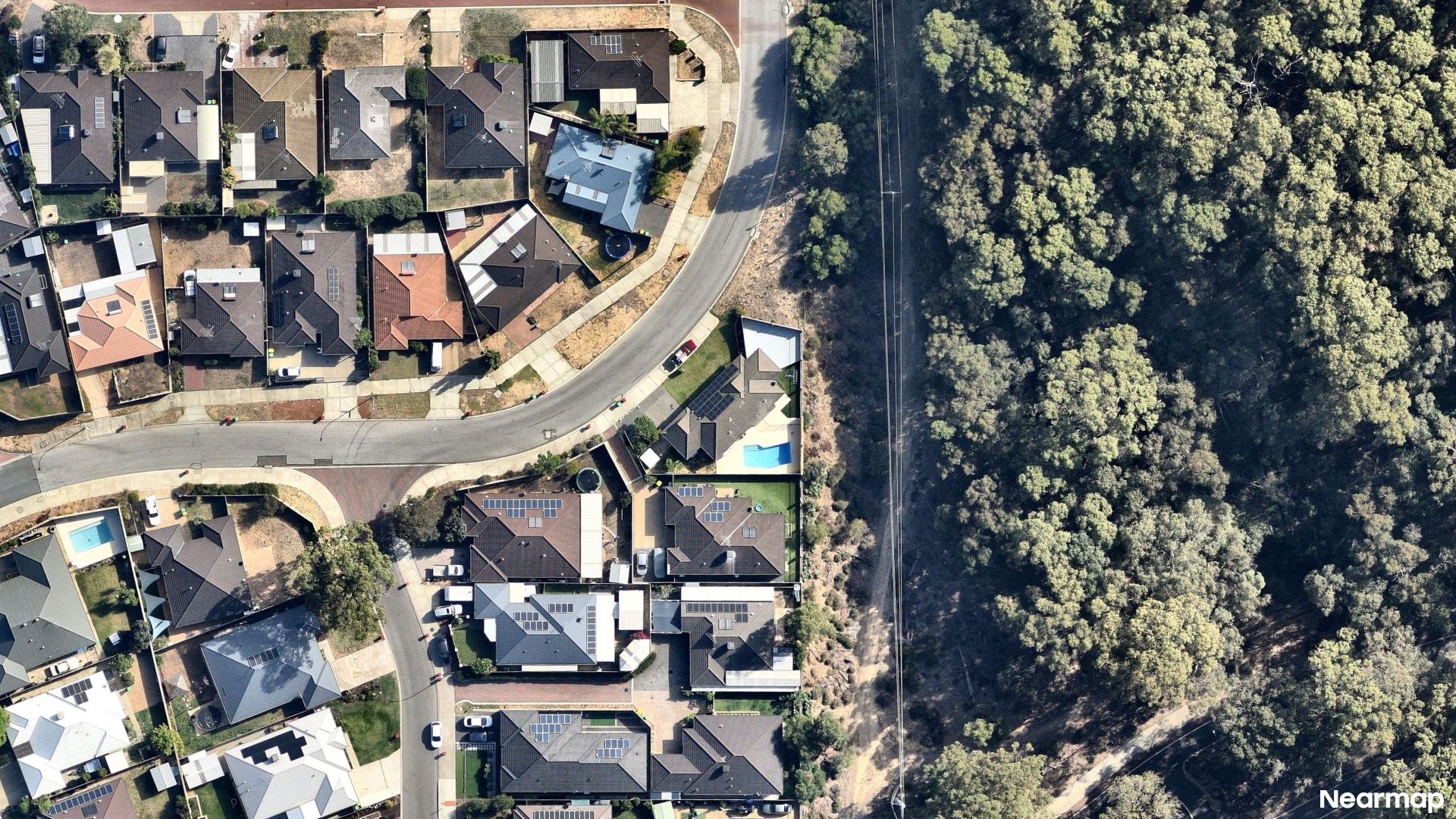 Vertical aerial view