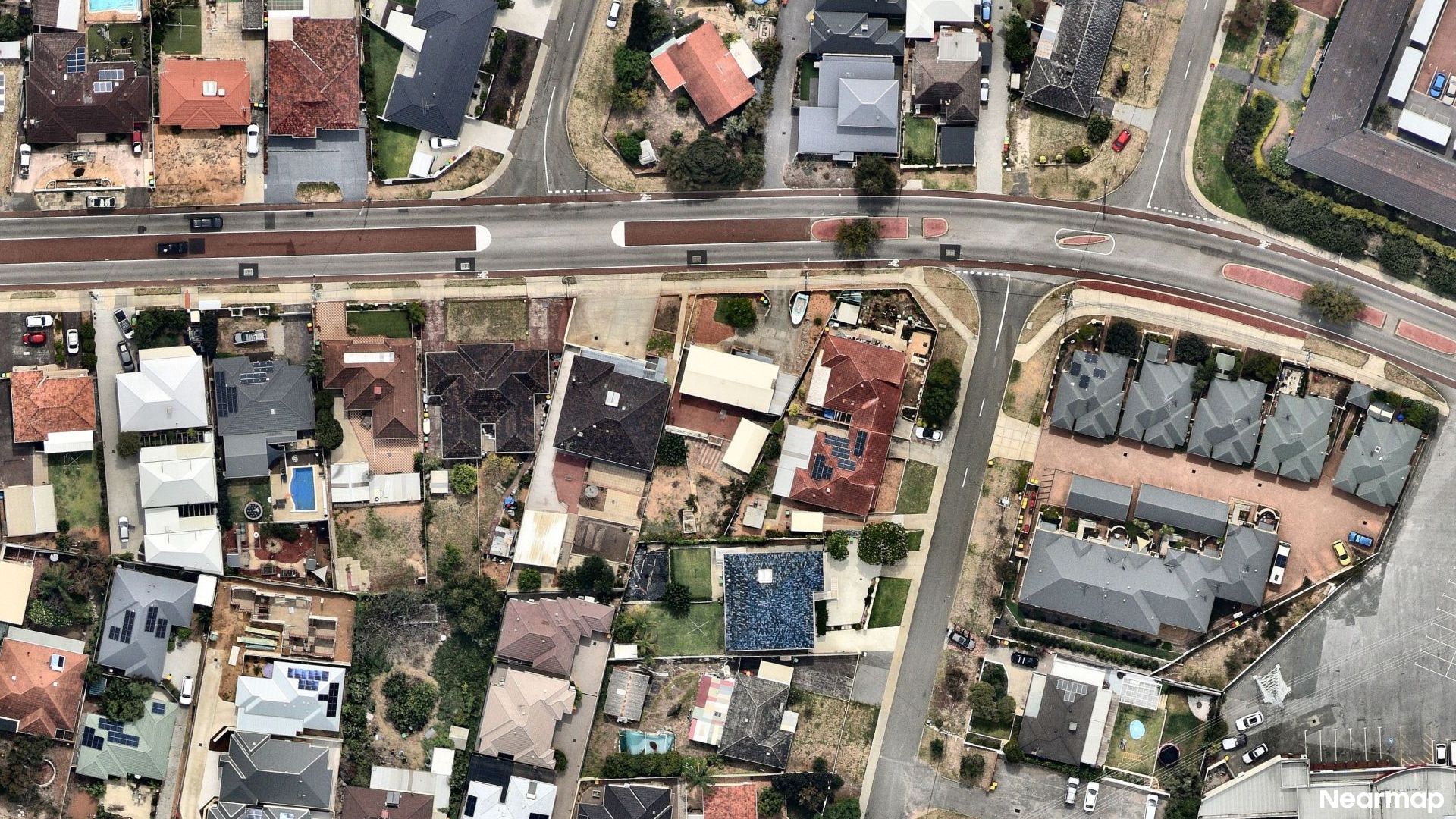 Vertical aerial view