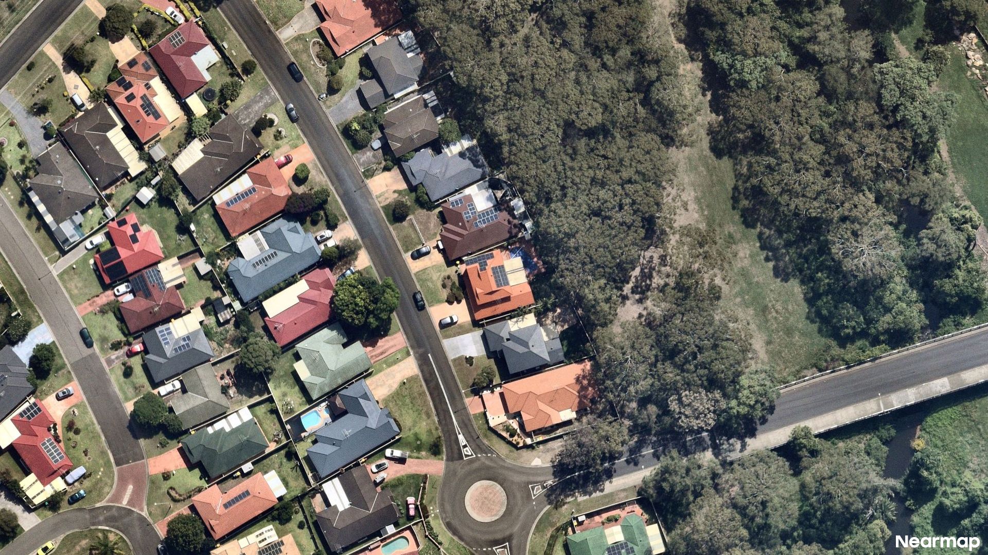 Vertical aerial view