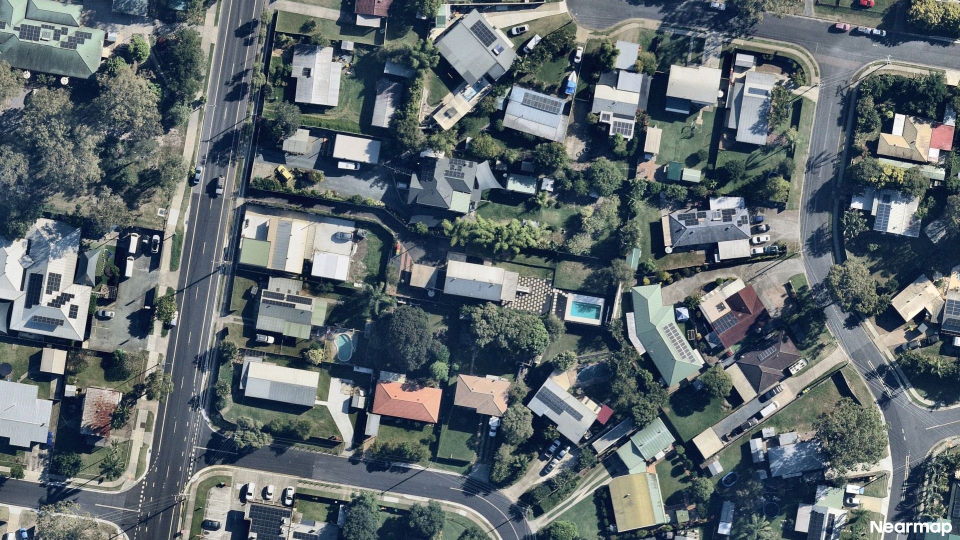 Vertical aerial view
