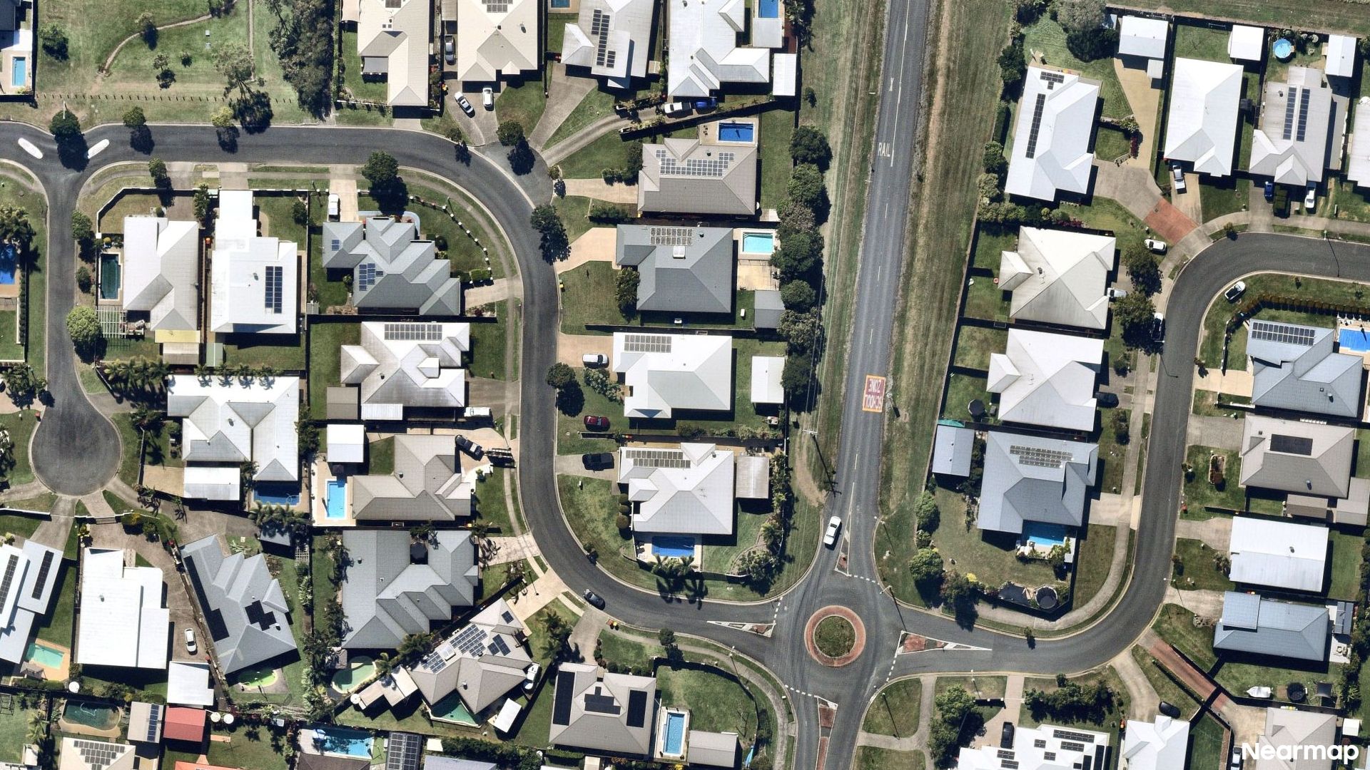 Vertical aerial view