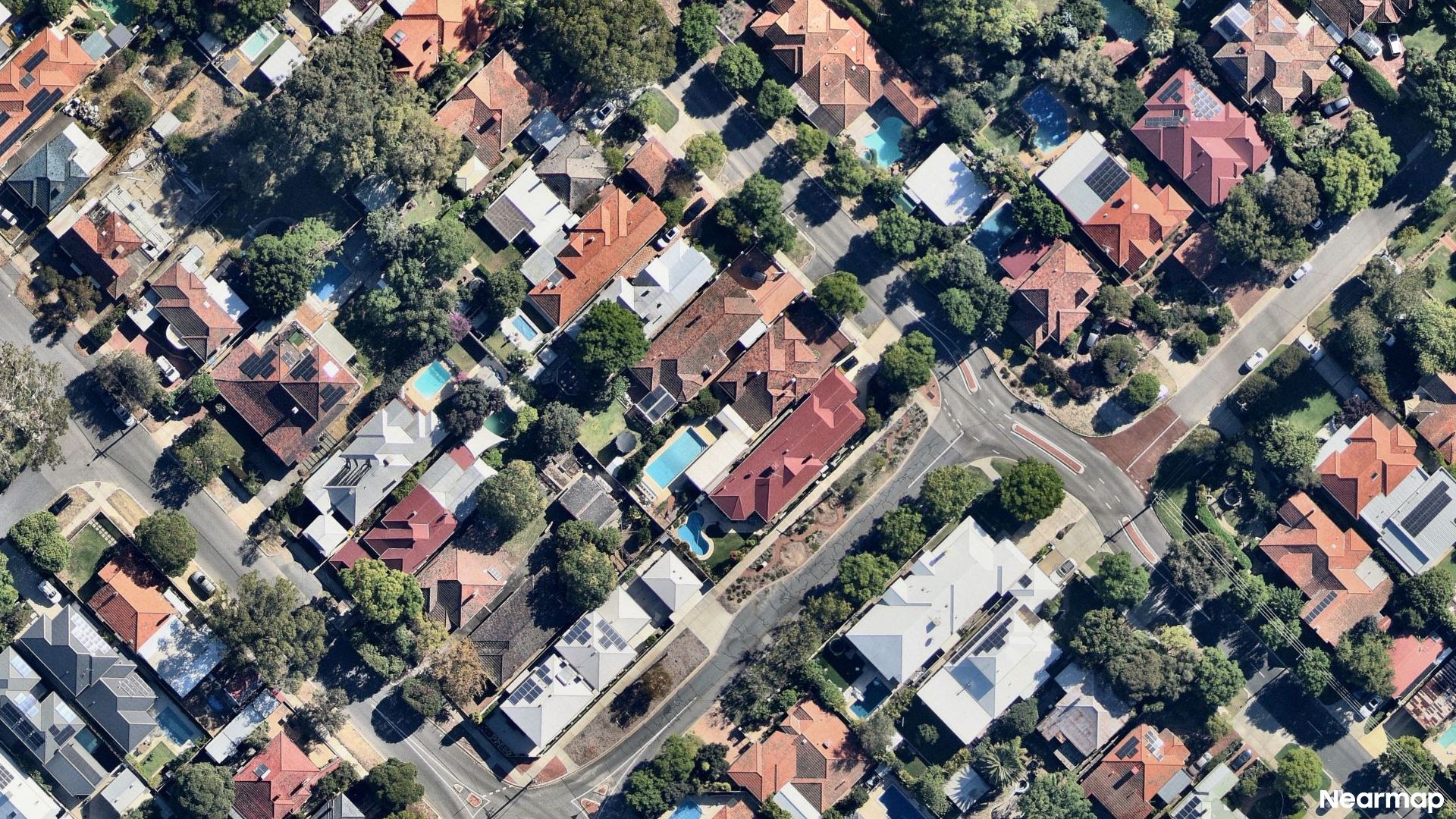 Vertical aerial view