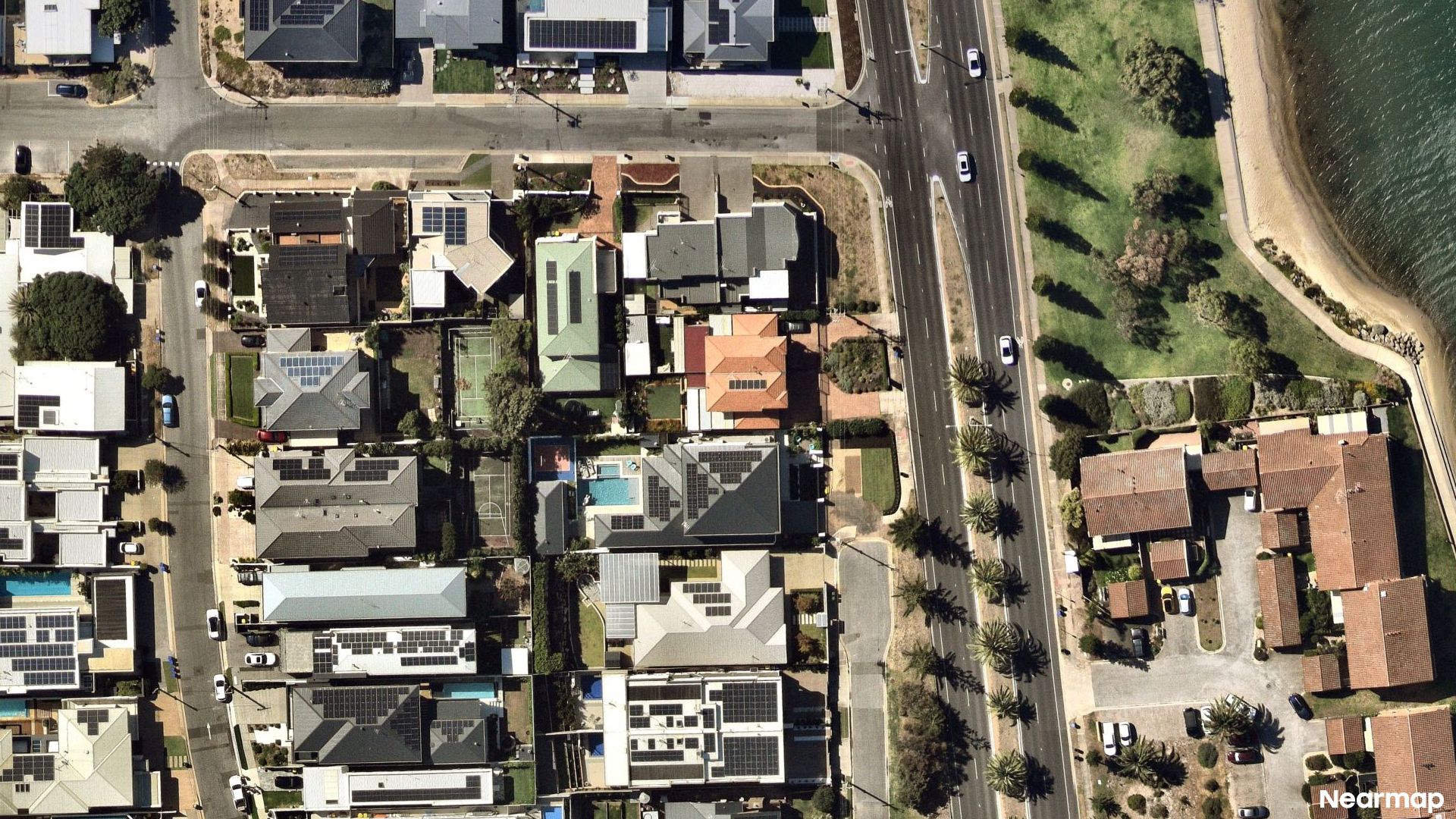 Vertical aerial view