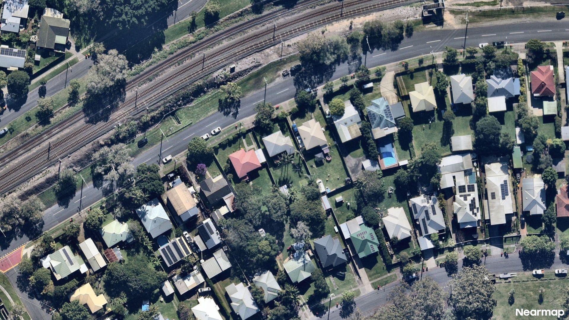 Vertical aerial view