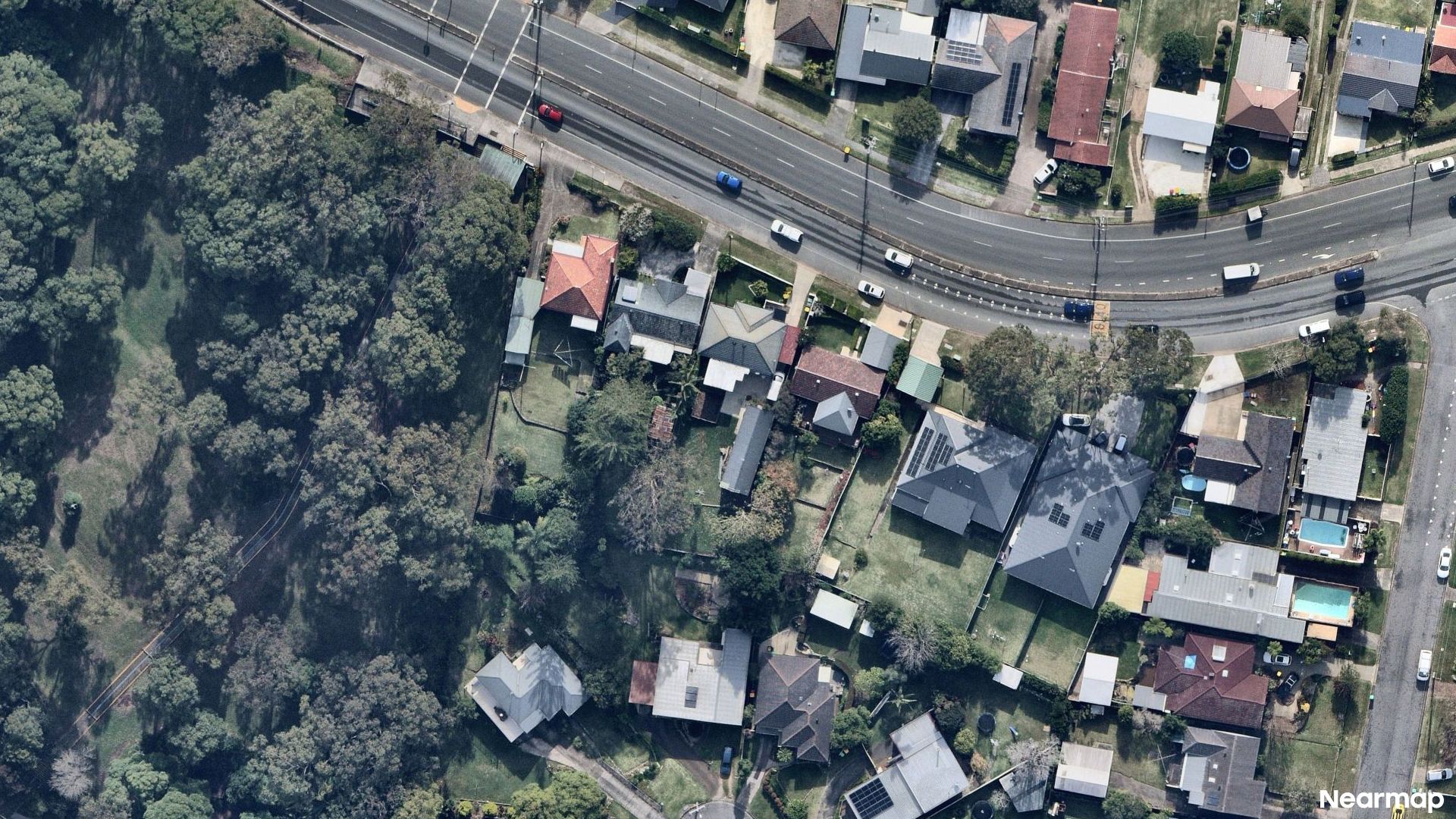 Vertical aerial view