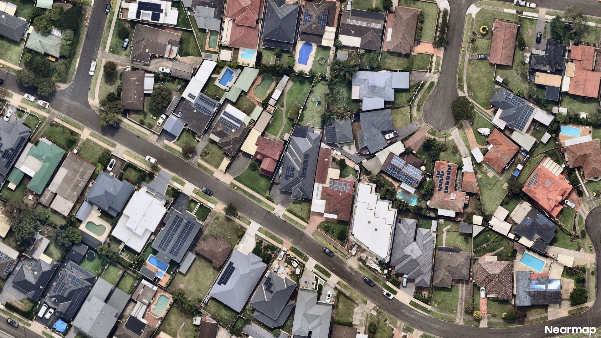 Vertical aerial view
