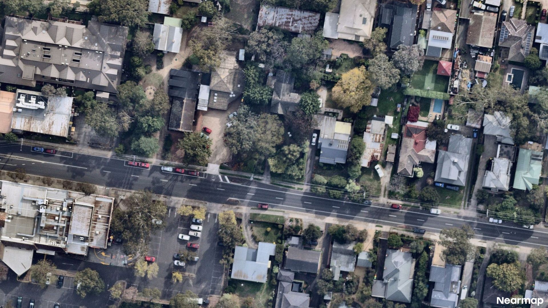 Vertical aerial view
