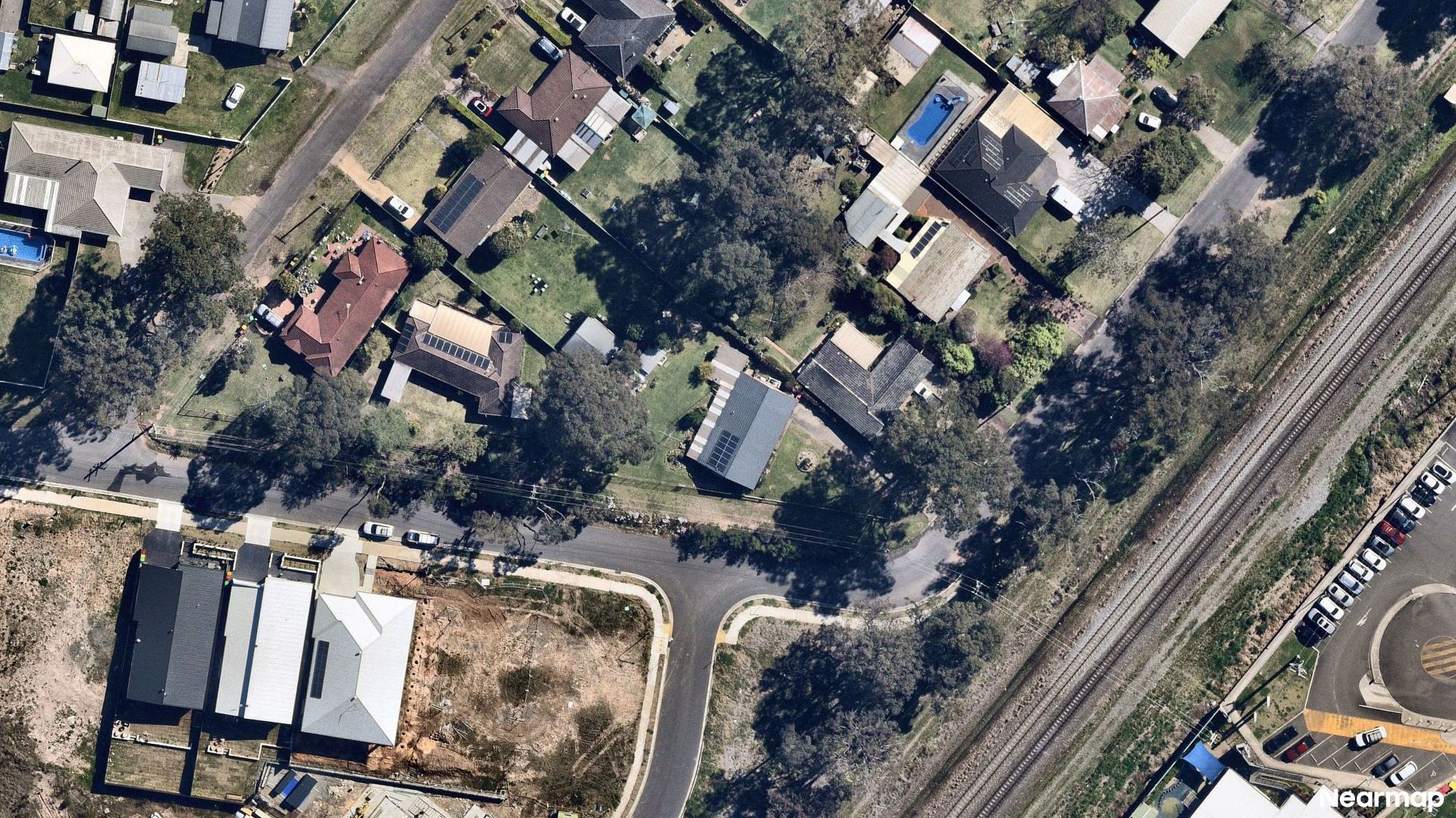 Vertical aerial view