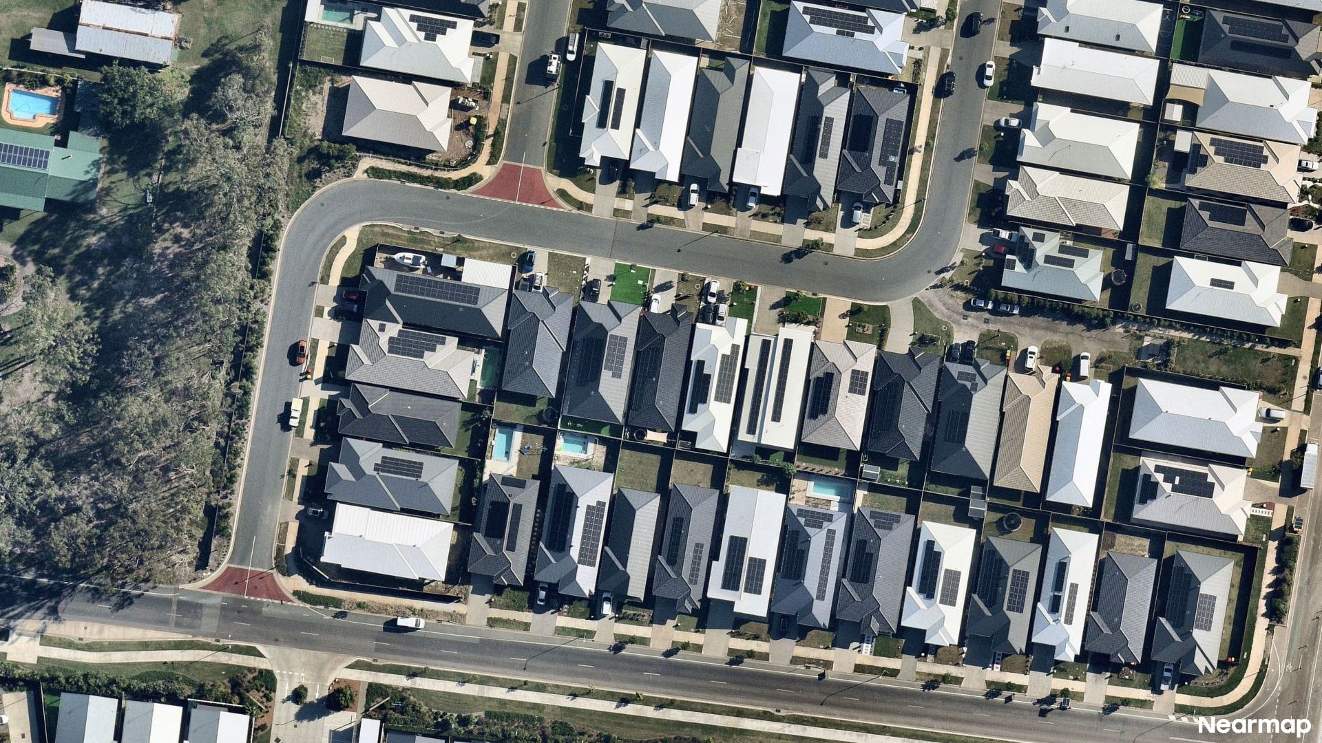 Vertical aerial view