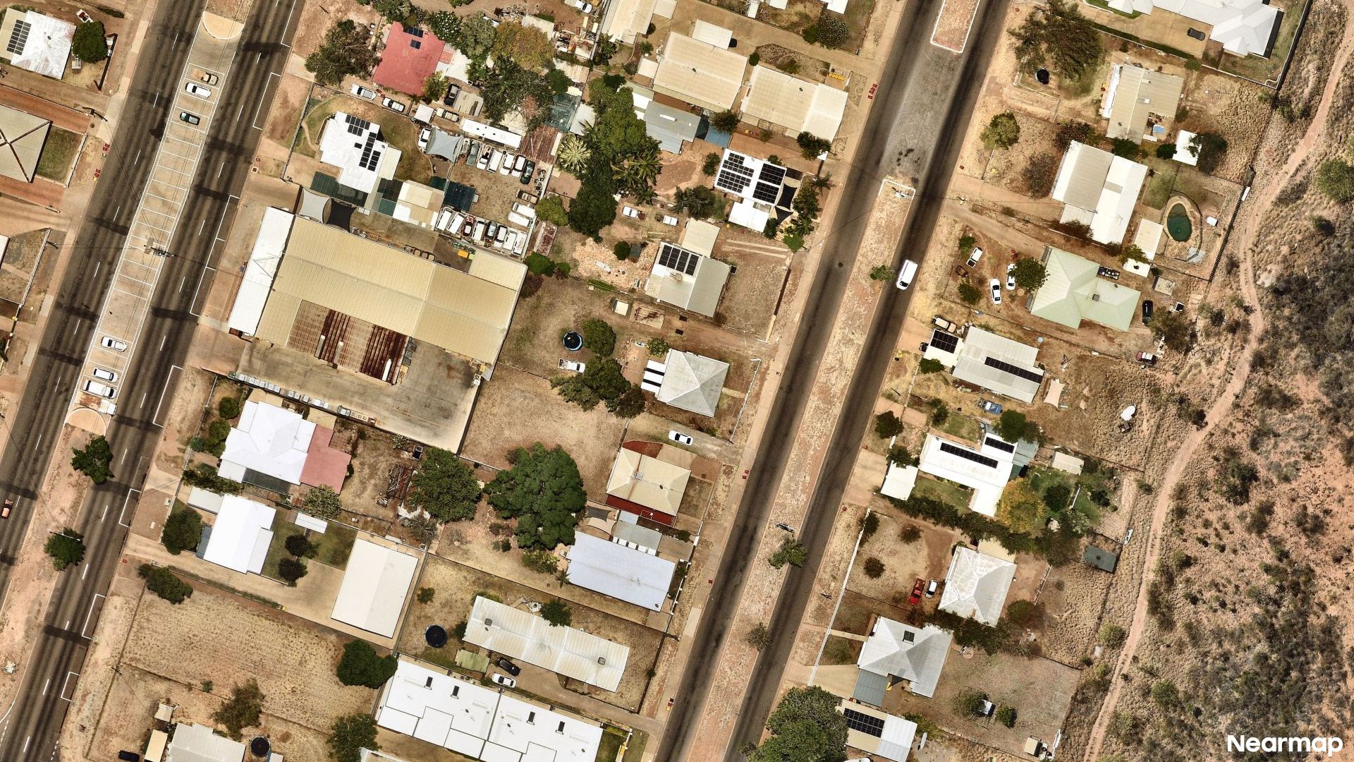 Vertical aerial view