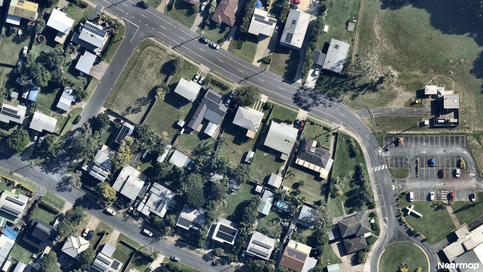 Vertical aerial view