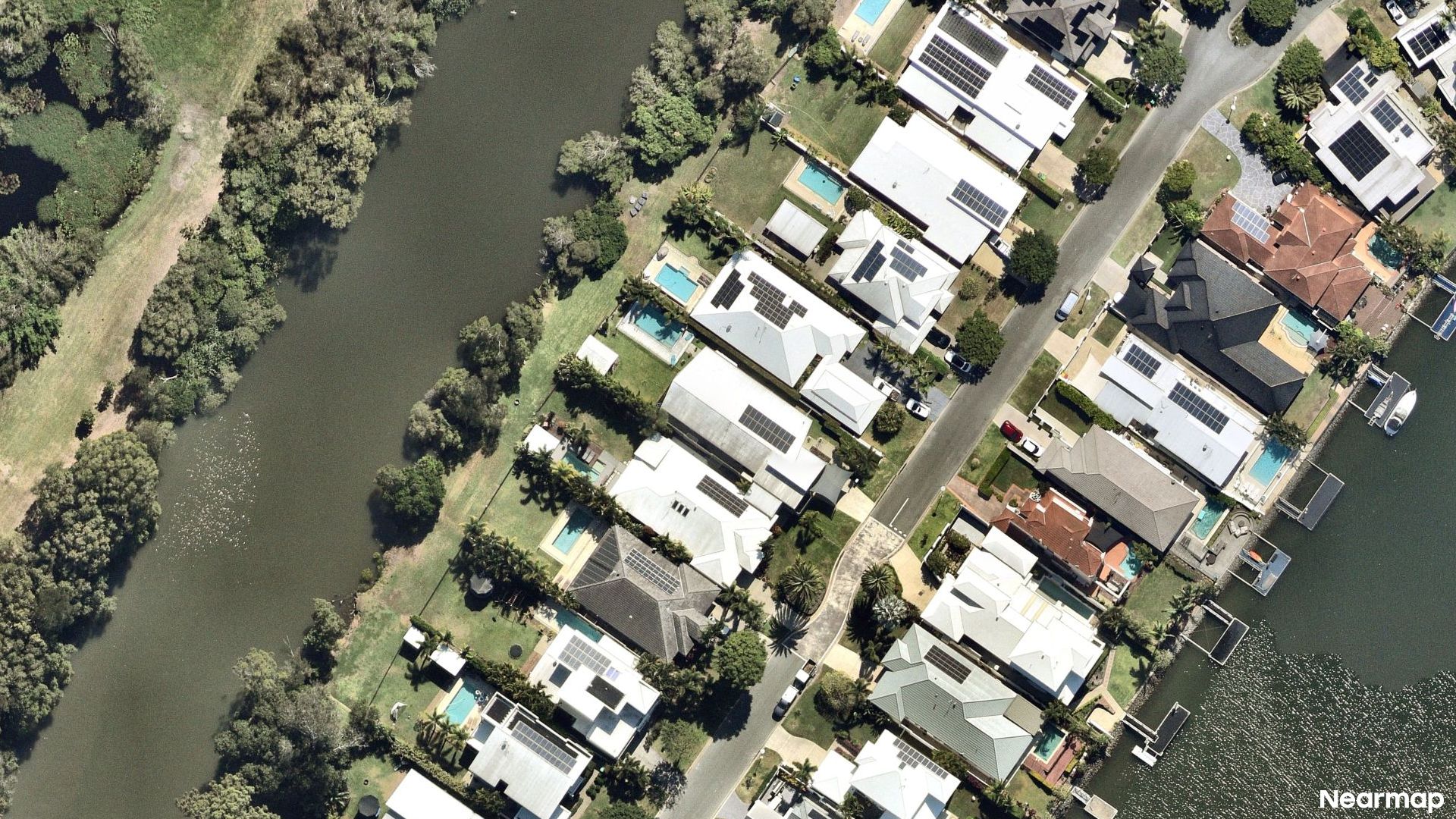 Vertical aerial view