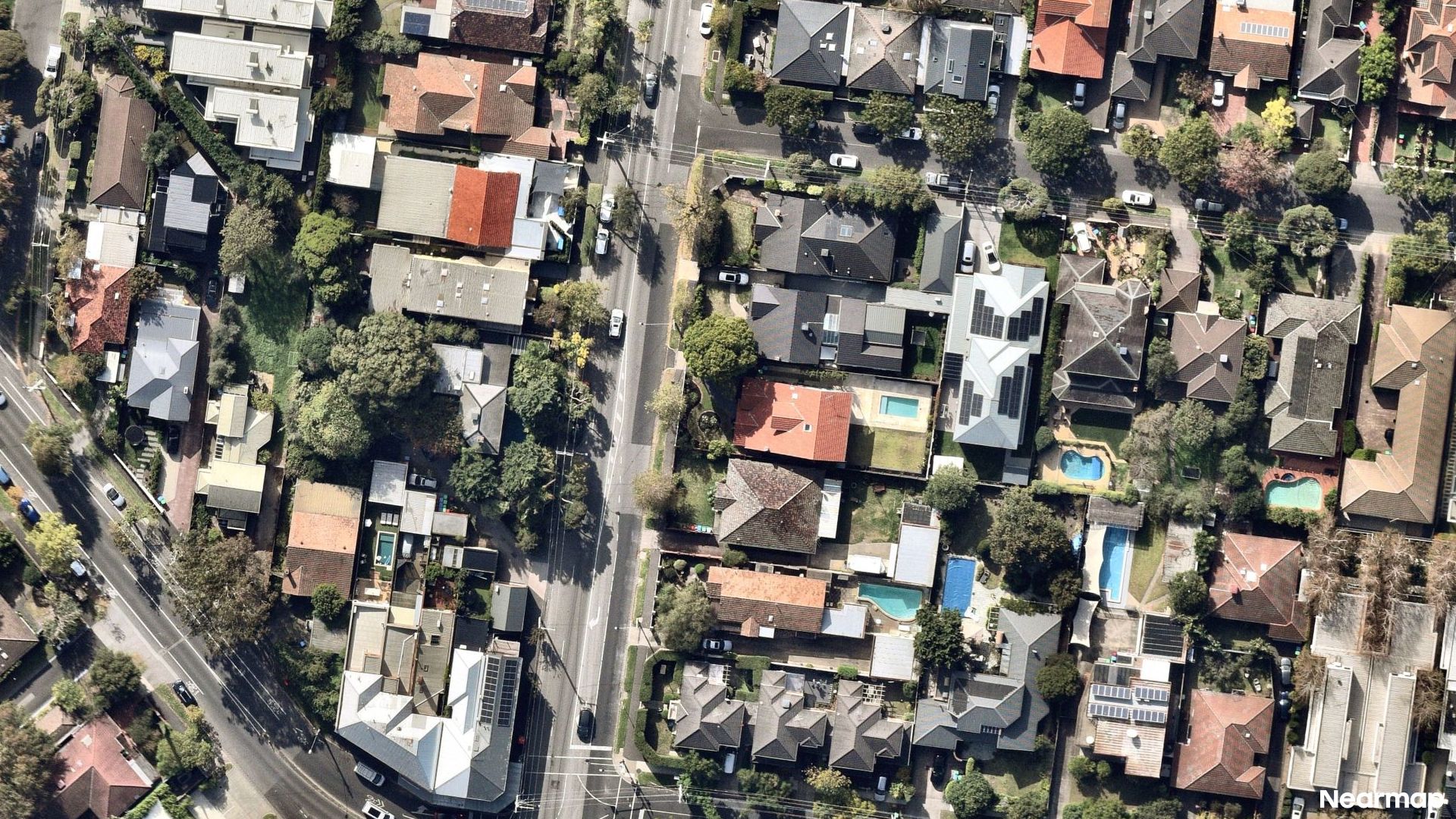 Vertical aerial view