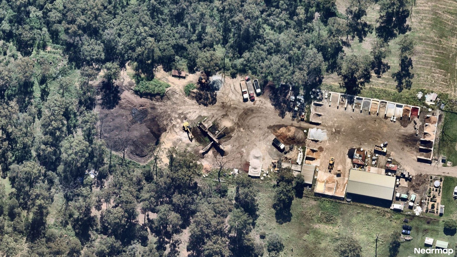 Vertical aerial view