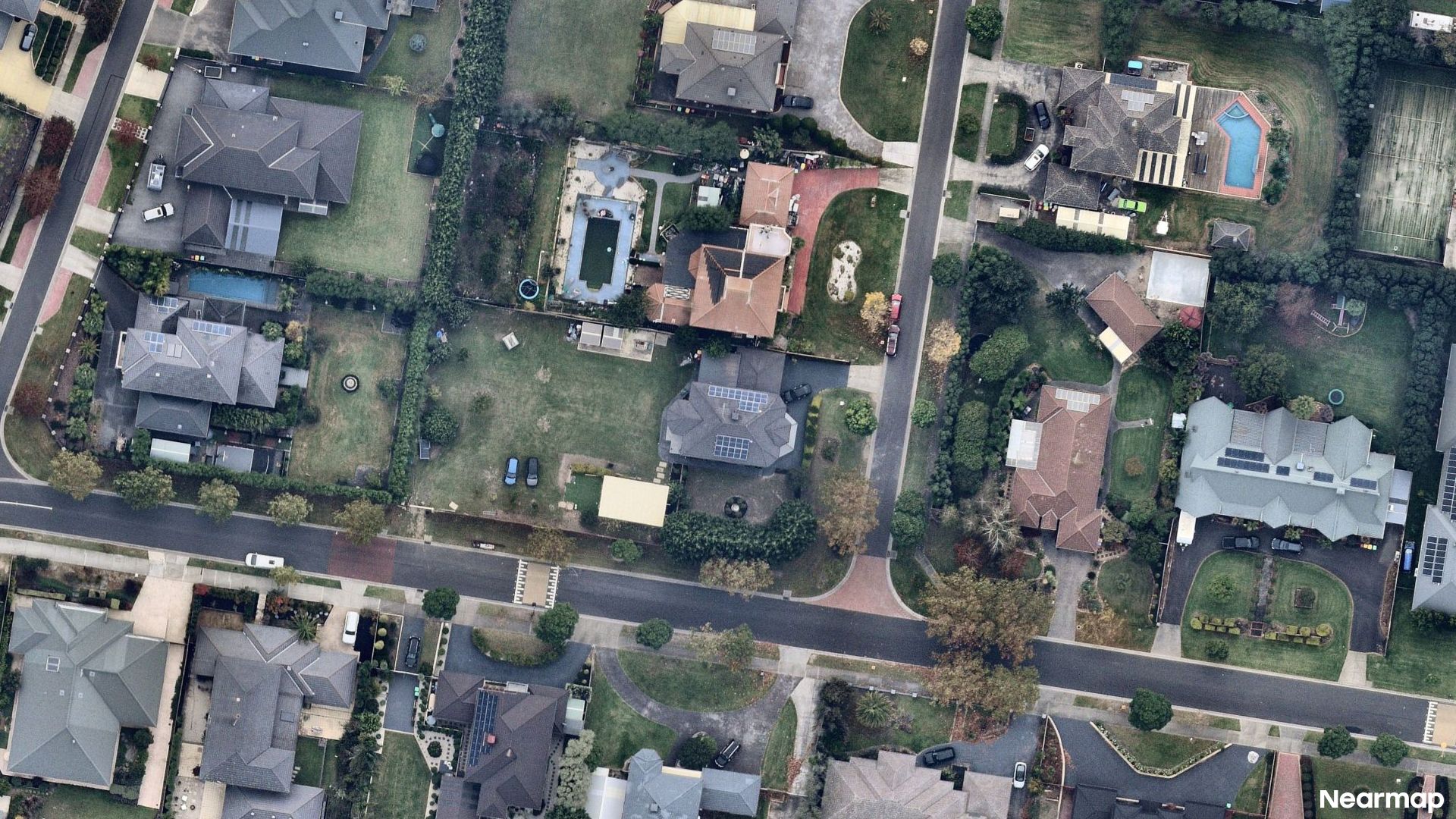 Vertical aerial view