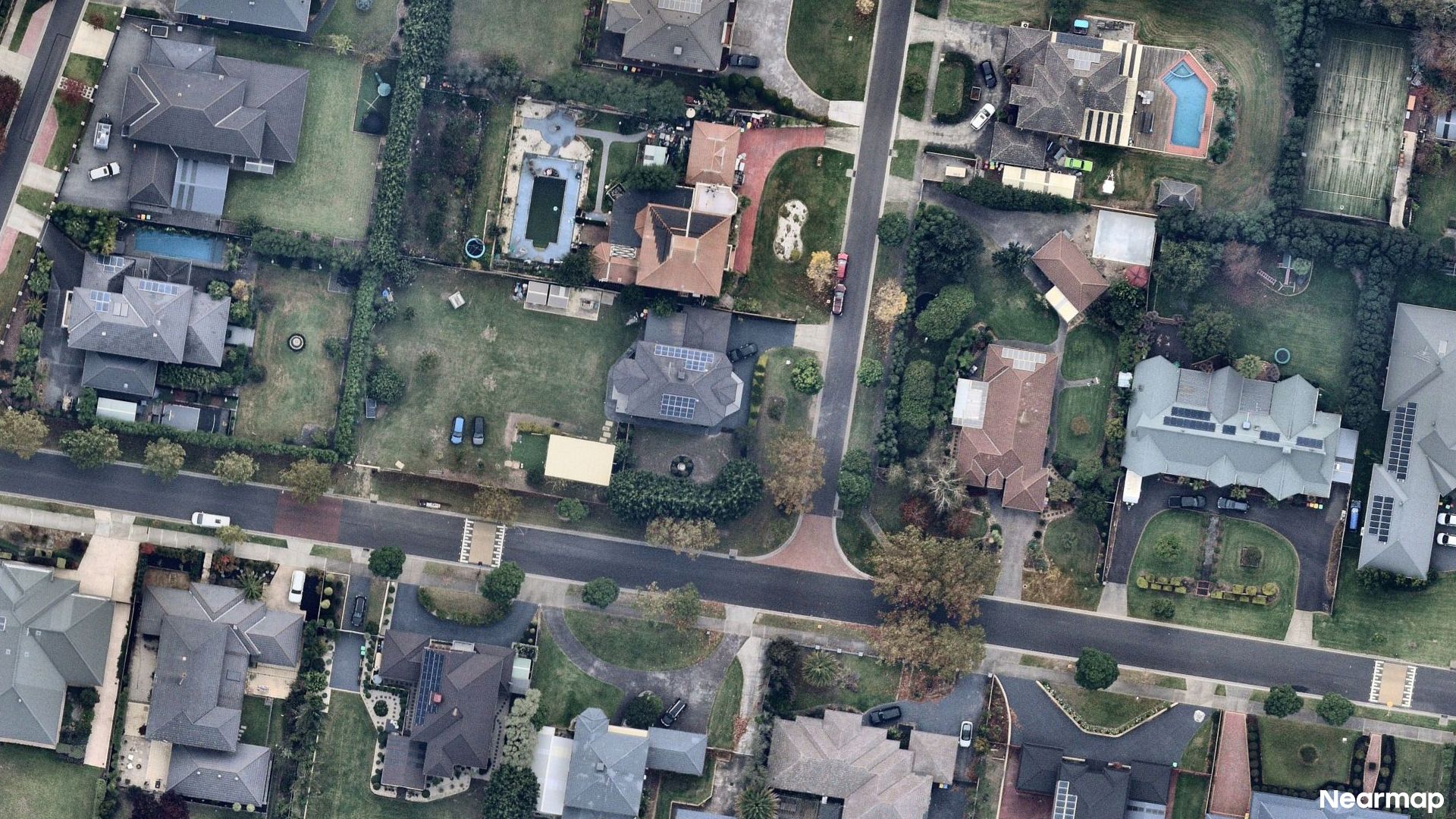 Vertical aerial view