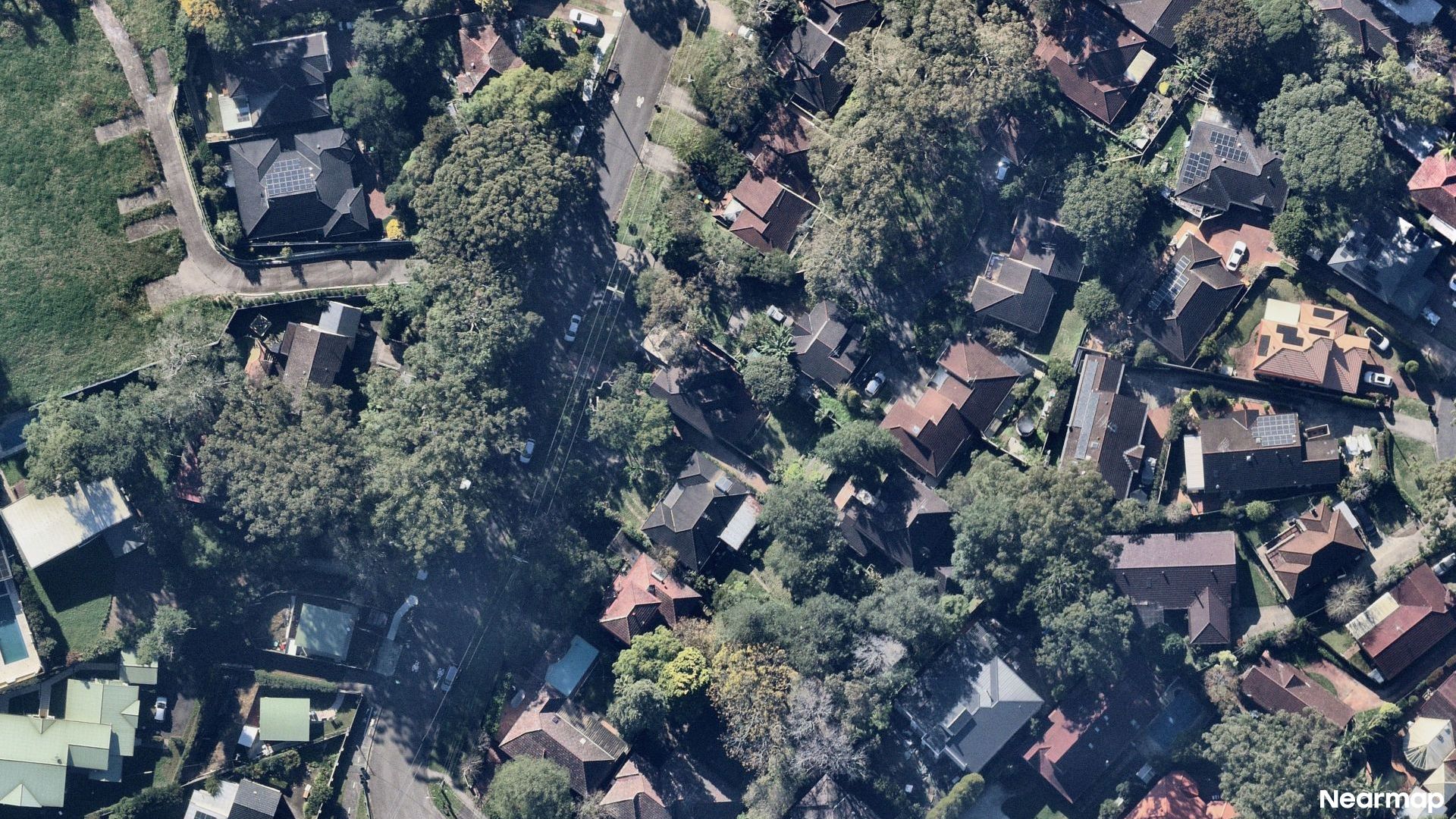 Vertical aerial view