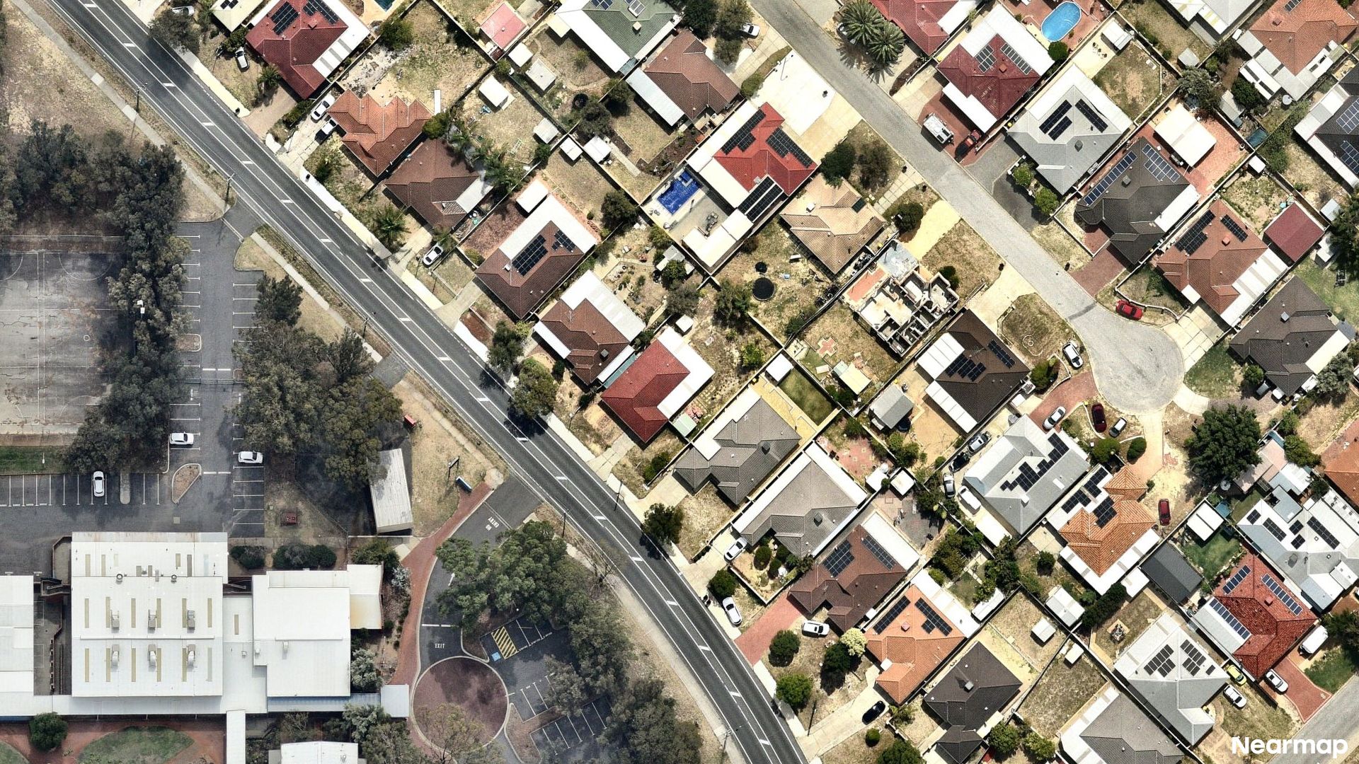 Vertical aerial view