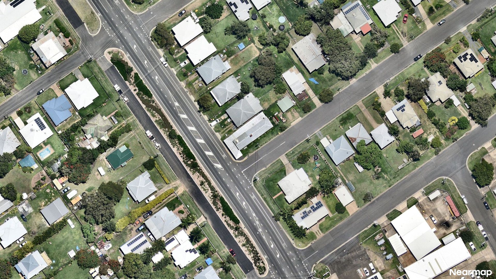 Vertical aerial view